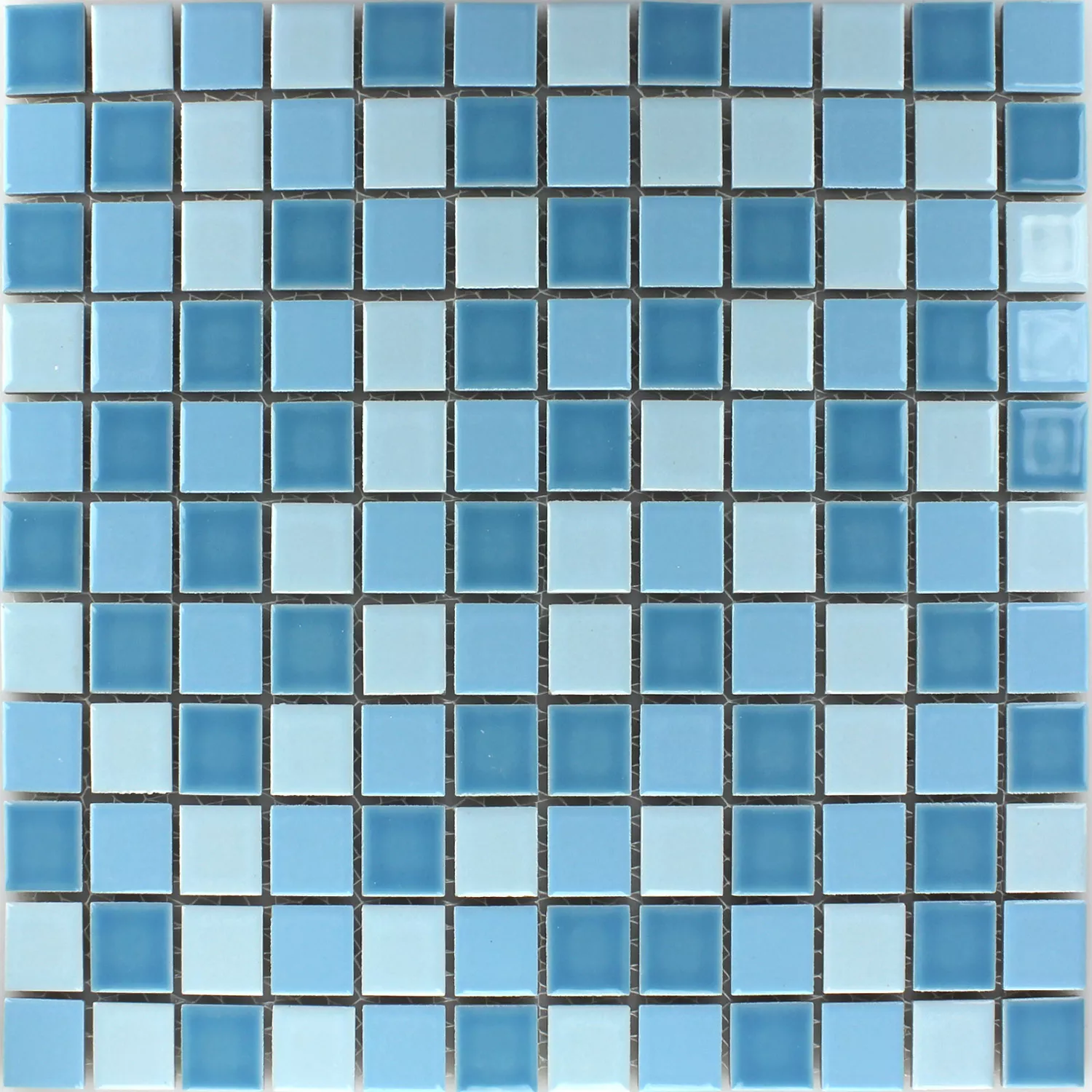 Keramikk Mosaikkfliser Bodaway Blå Mix 25x25x5mm