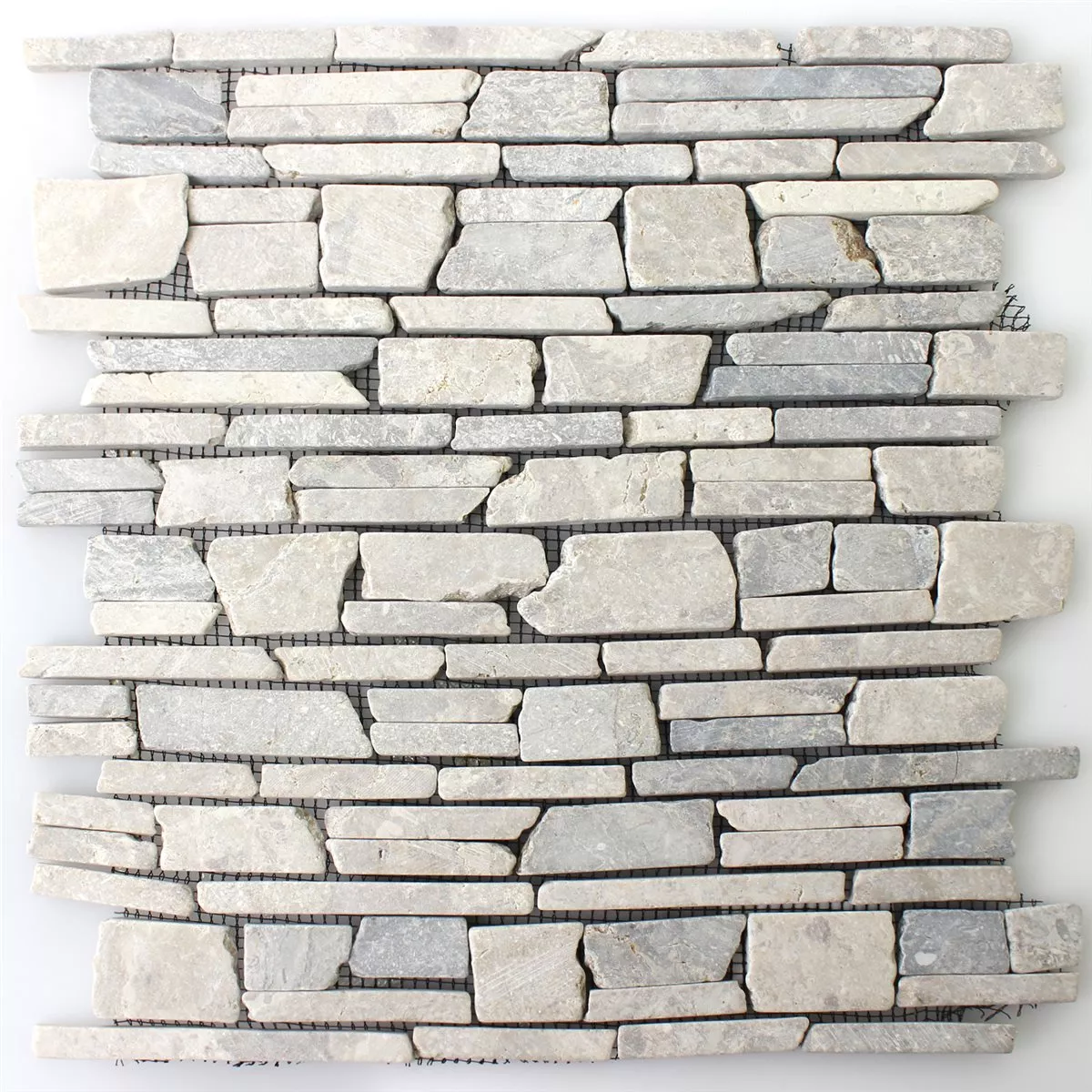 Mønster fra Mosaikkfliser Marmor Brick Uni Grey