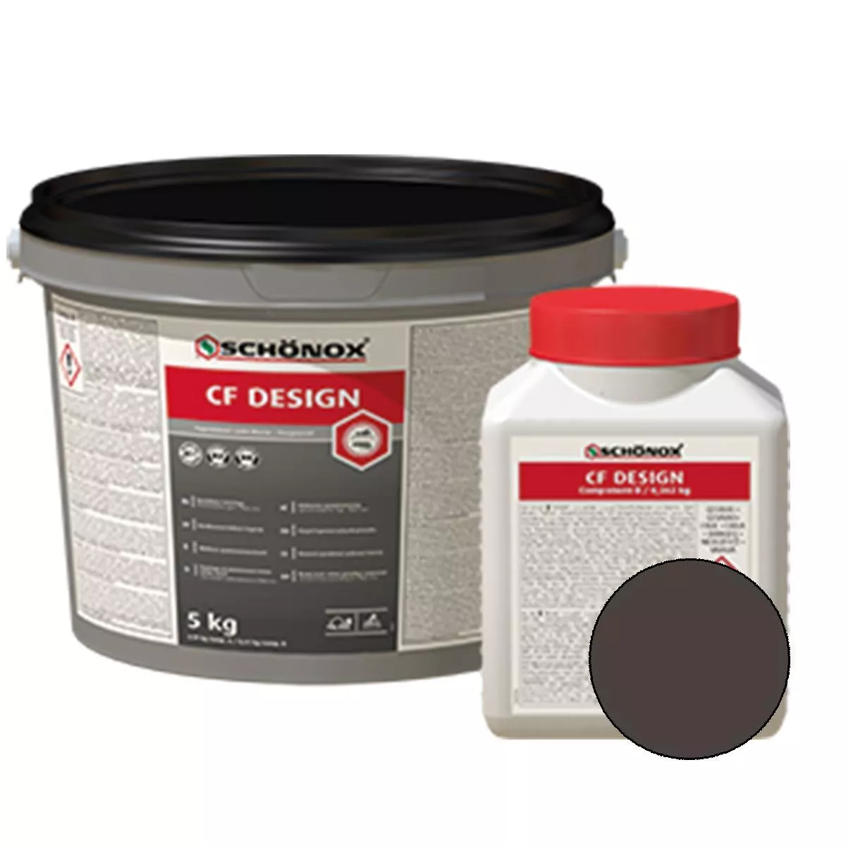 Fugemasse Schönox CF Design Epoxy Resin Colorfuge Antrasitt 2,5 kg Fugemasse Schönox CF Design Epoxy Resin Colorfuge Antrasitt 2,5 kg