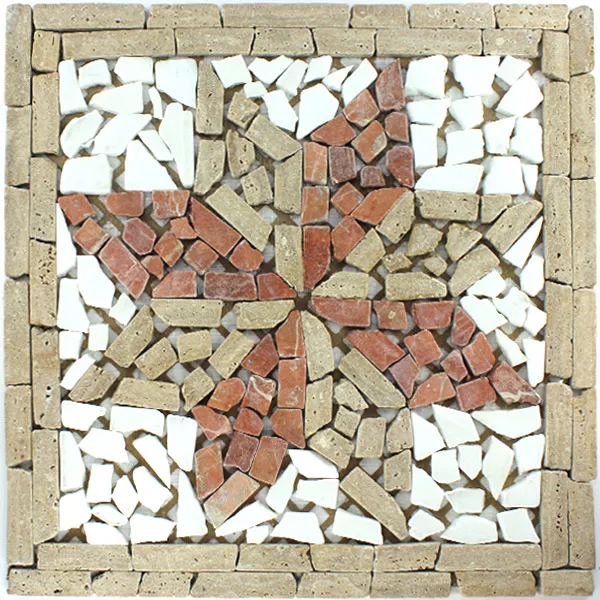 Marmorrosett 33x33x8mm Brun Rosso Hvit Marmorrosett 33x33x8mm Brun Rosso Hvit