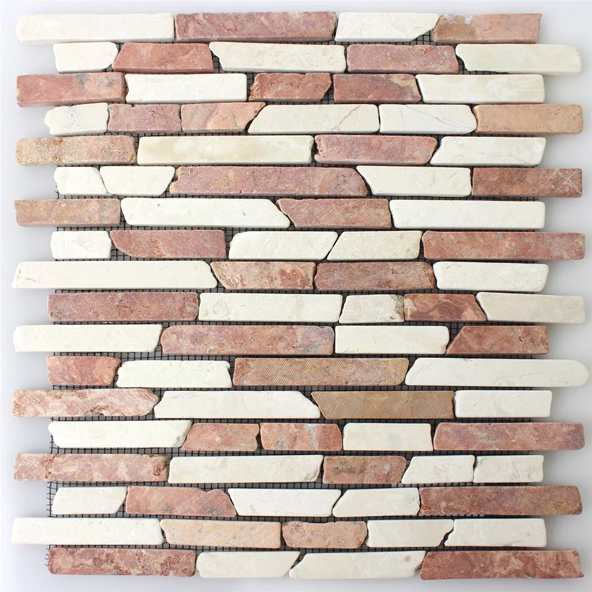 Mosaikkfliser Marmor Rosso Cream