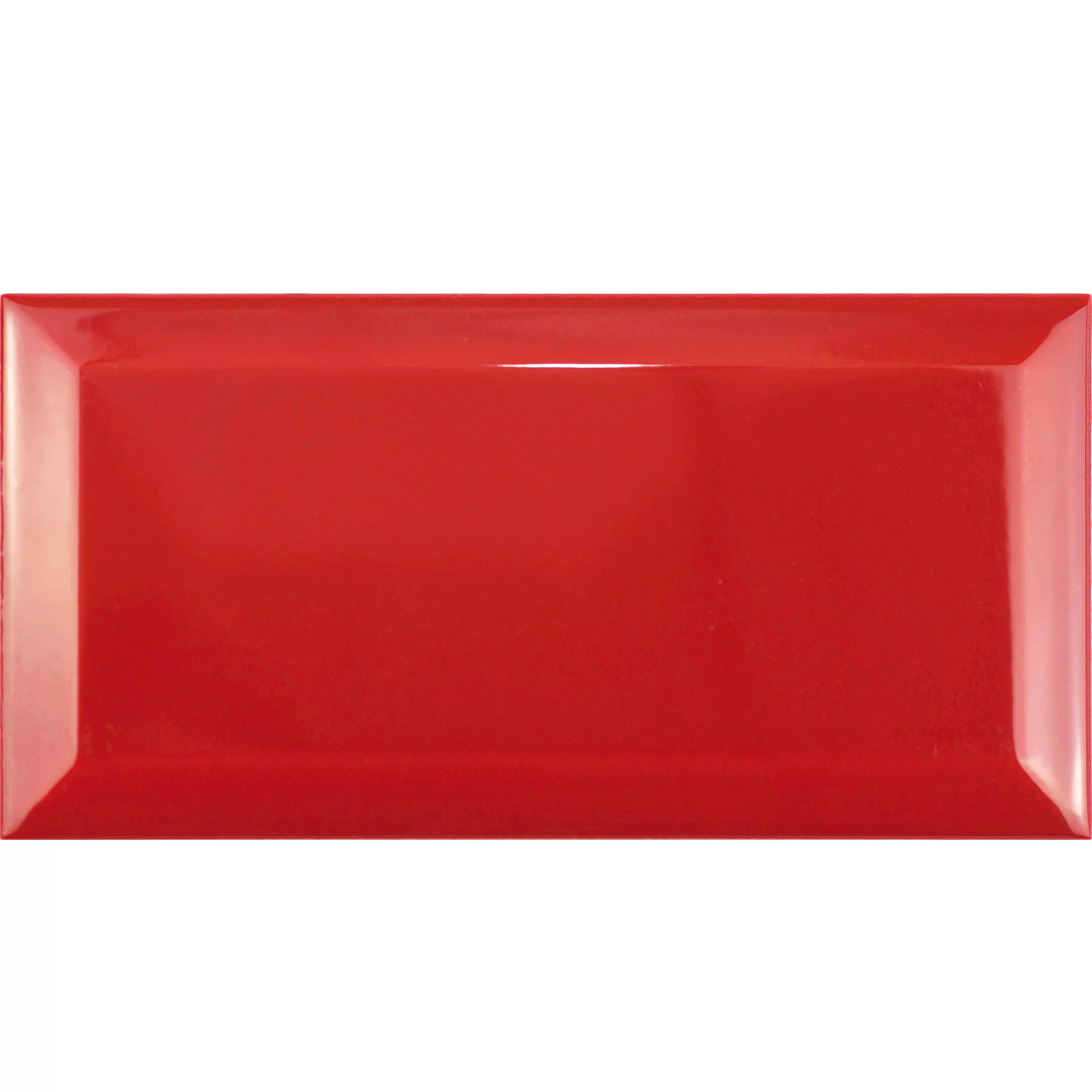 Metro Veggfliser Brussel Fasett 10x20x0,7cm Rojo Metro Veggfliser Brussel Fasett 10x20x0,7cm Rojo
