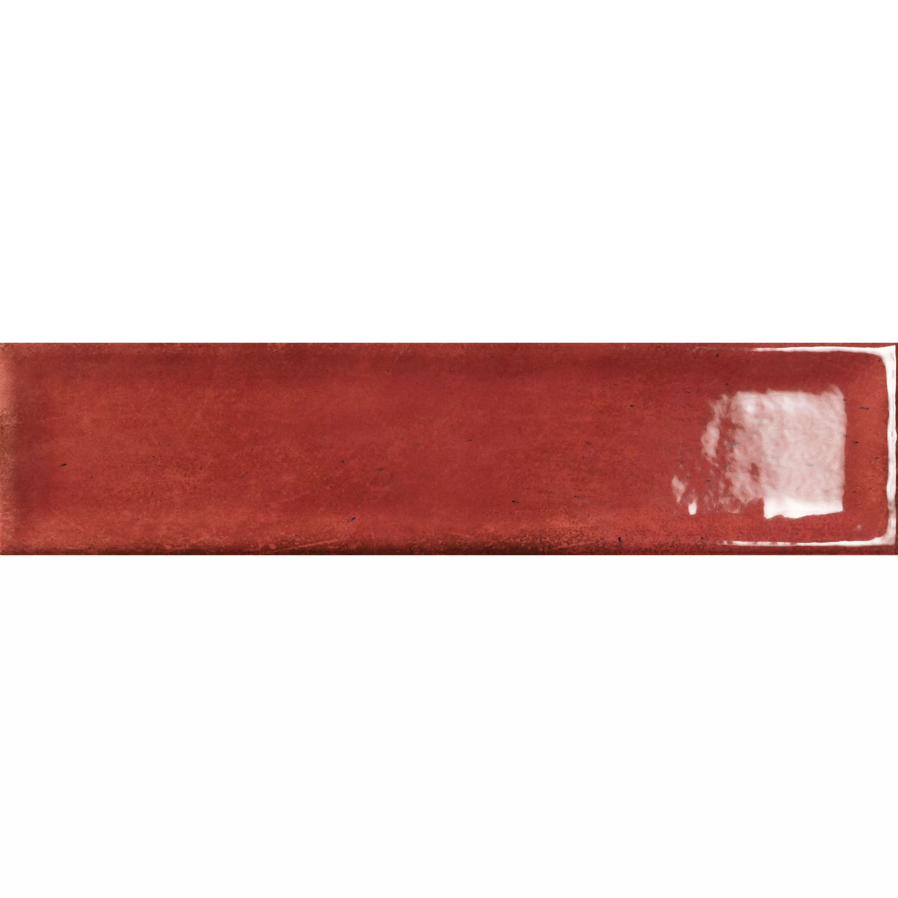 Veggfliser Pascal Glitrende Innsiden Fasett Rød 7,5x30cm
