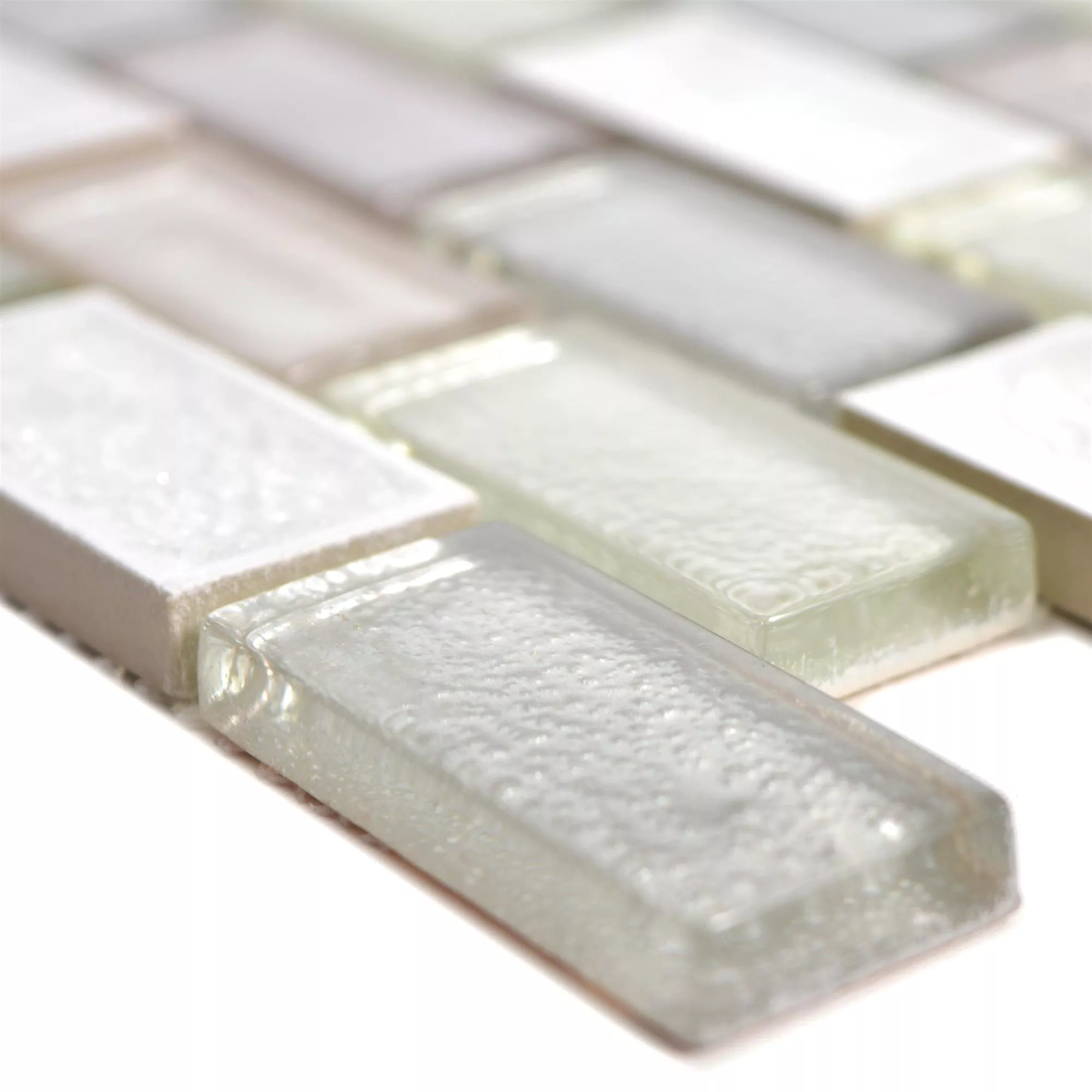 Glass Keramikk Mosaikkfliser Mirasol Gammelt Hvitt Glass Keramikk Mosaikkfliser Mirasol Gammelt Hvitt