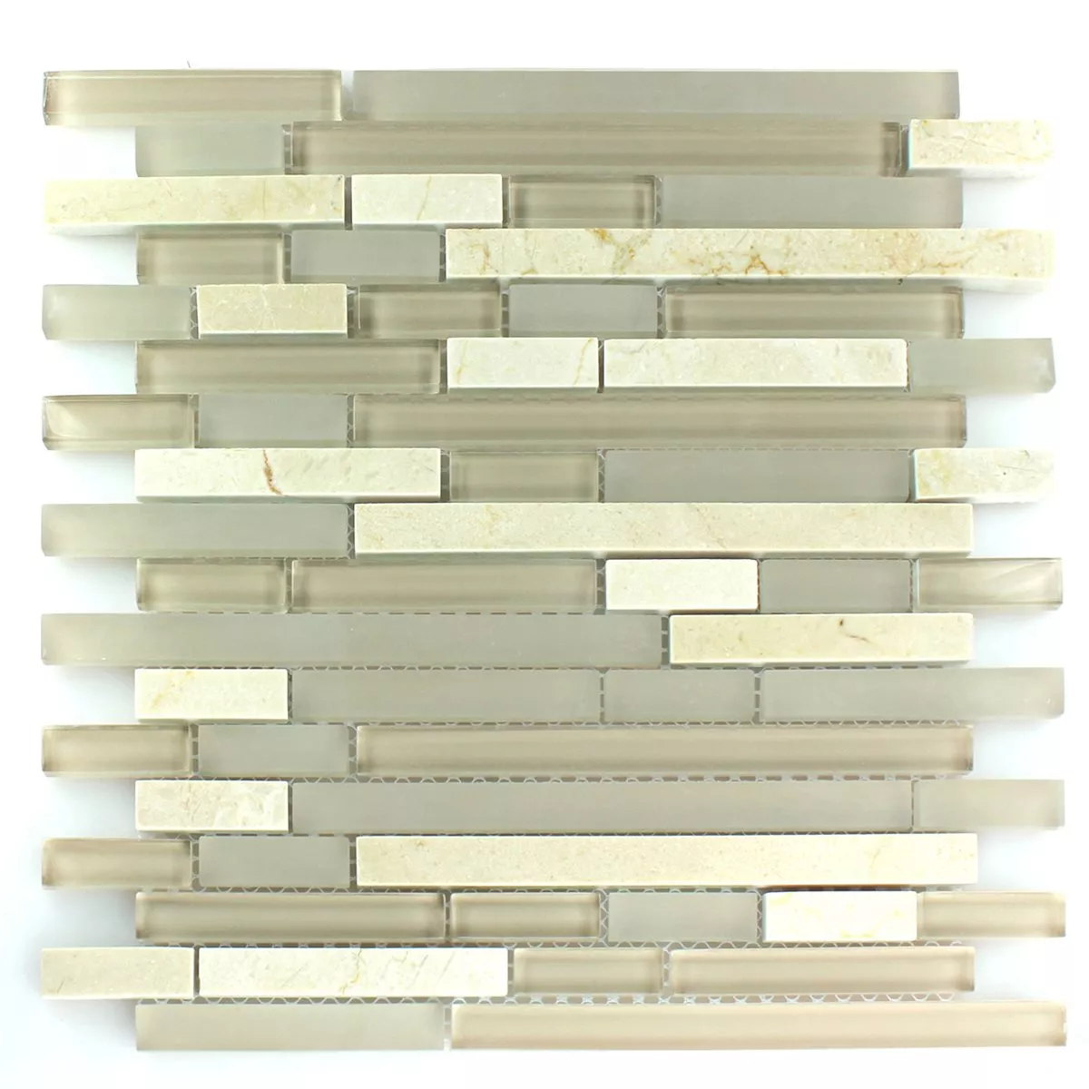 Mosaikkfliser Glass Marmor Barbuda Krem Mix