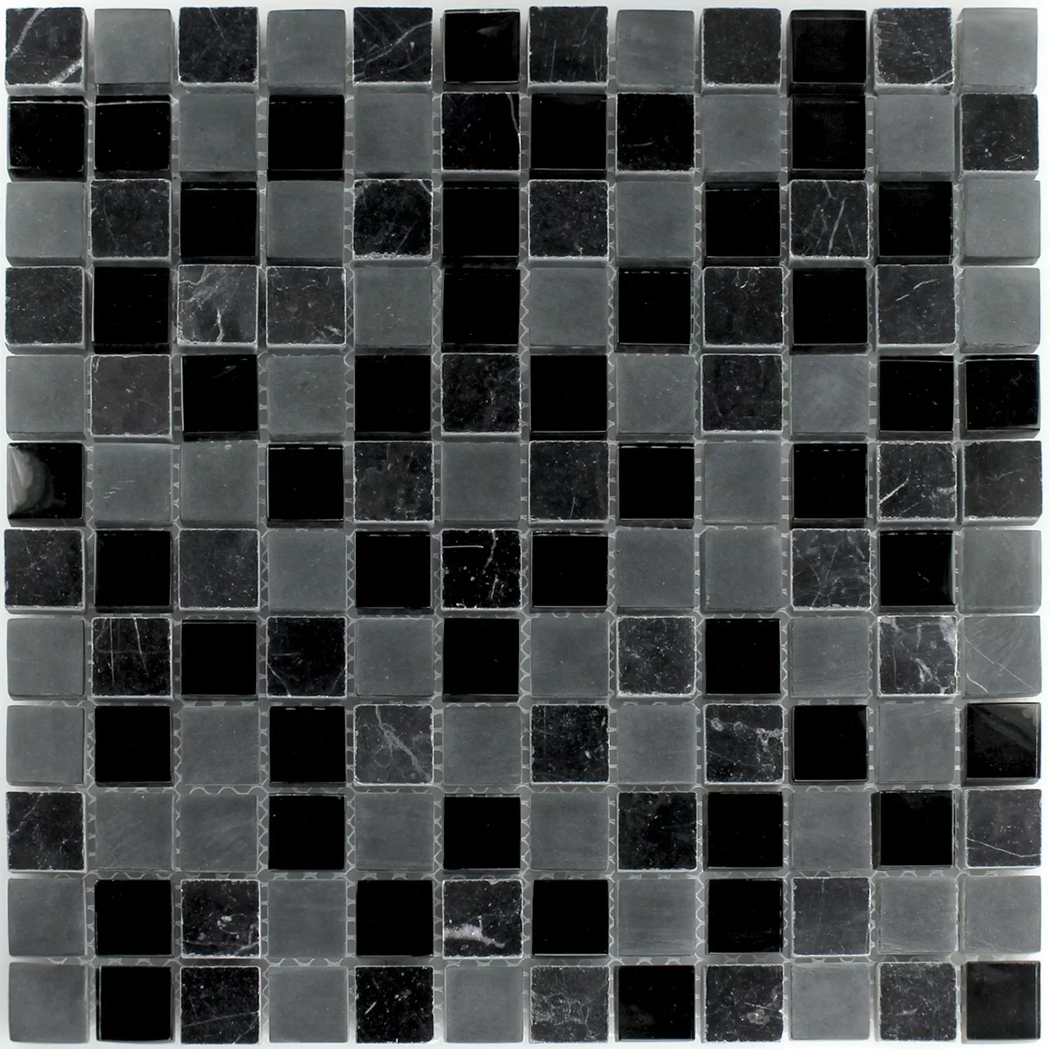 Mosaikkfliser Glass Marmor Zambia 23x23x8mm