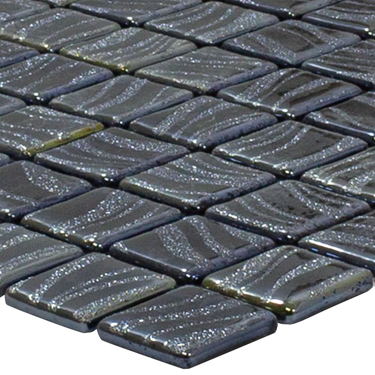 Glass Svømmebasseng Mosaikk Marisburg Svart Glitter Glass Svømmebasseng Mosaikk Marisburg Svart Glitter