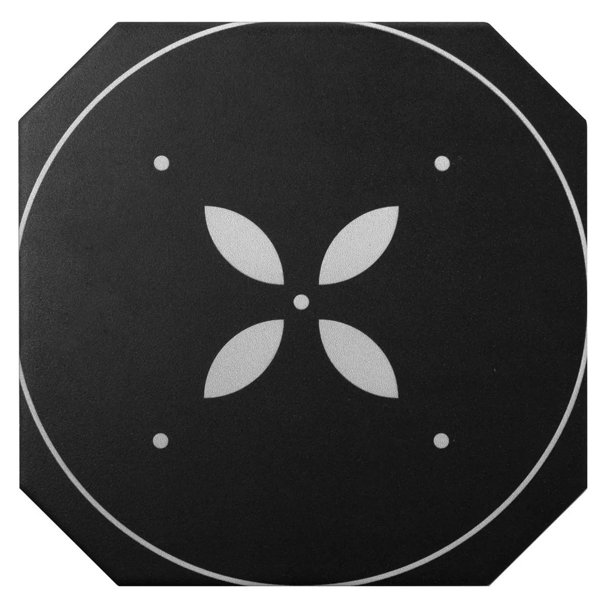 Porselens Steintøy Fliser Genexia Svart Hvit Decor 2 Oktagon 20x20cm Porselens Steintøy Fliser Genexia Svart Hvit Decor 2 Oktagon 20x20cm