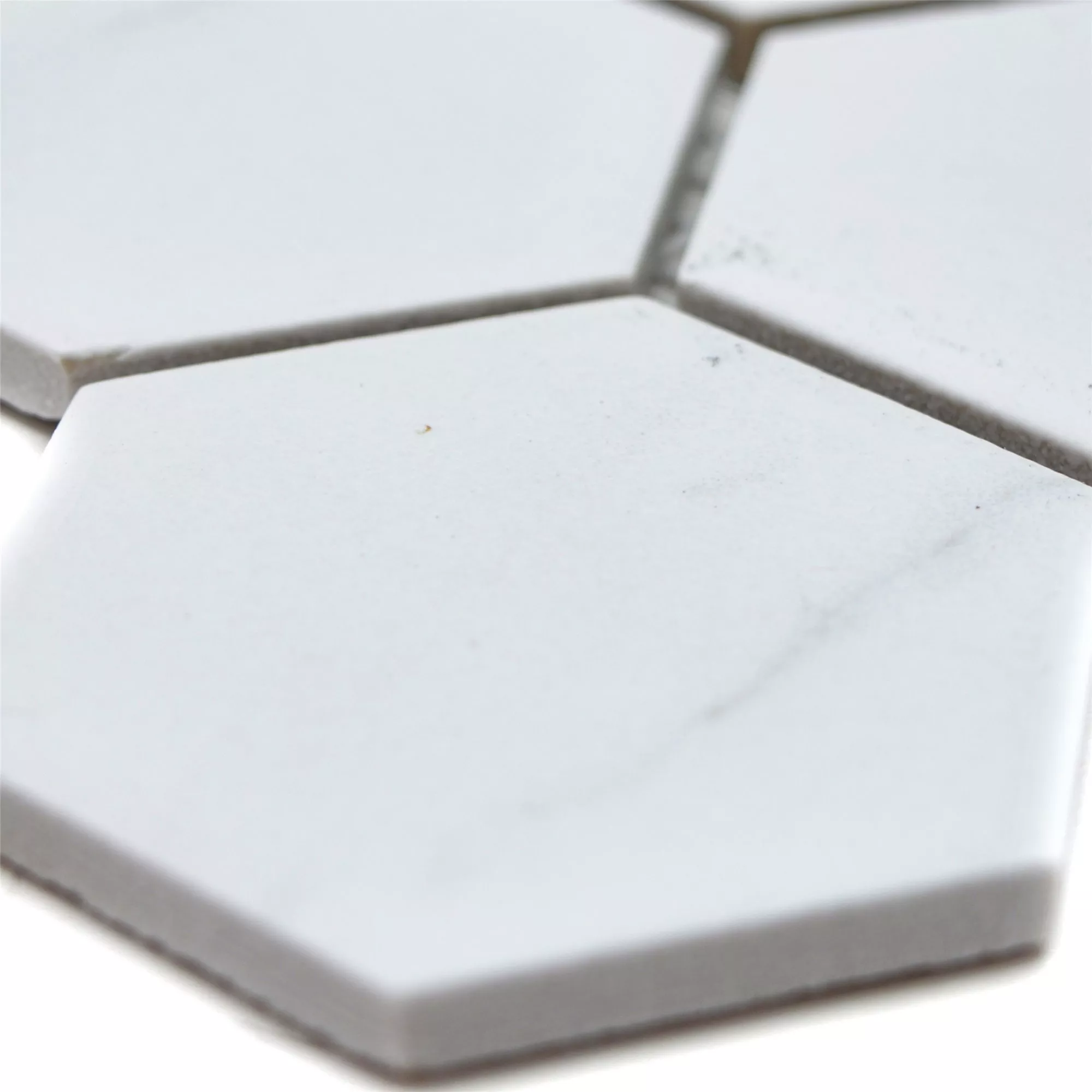 Keramikk Mosaikkfliser Zyrus Carrara Sekskant 51