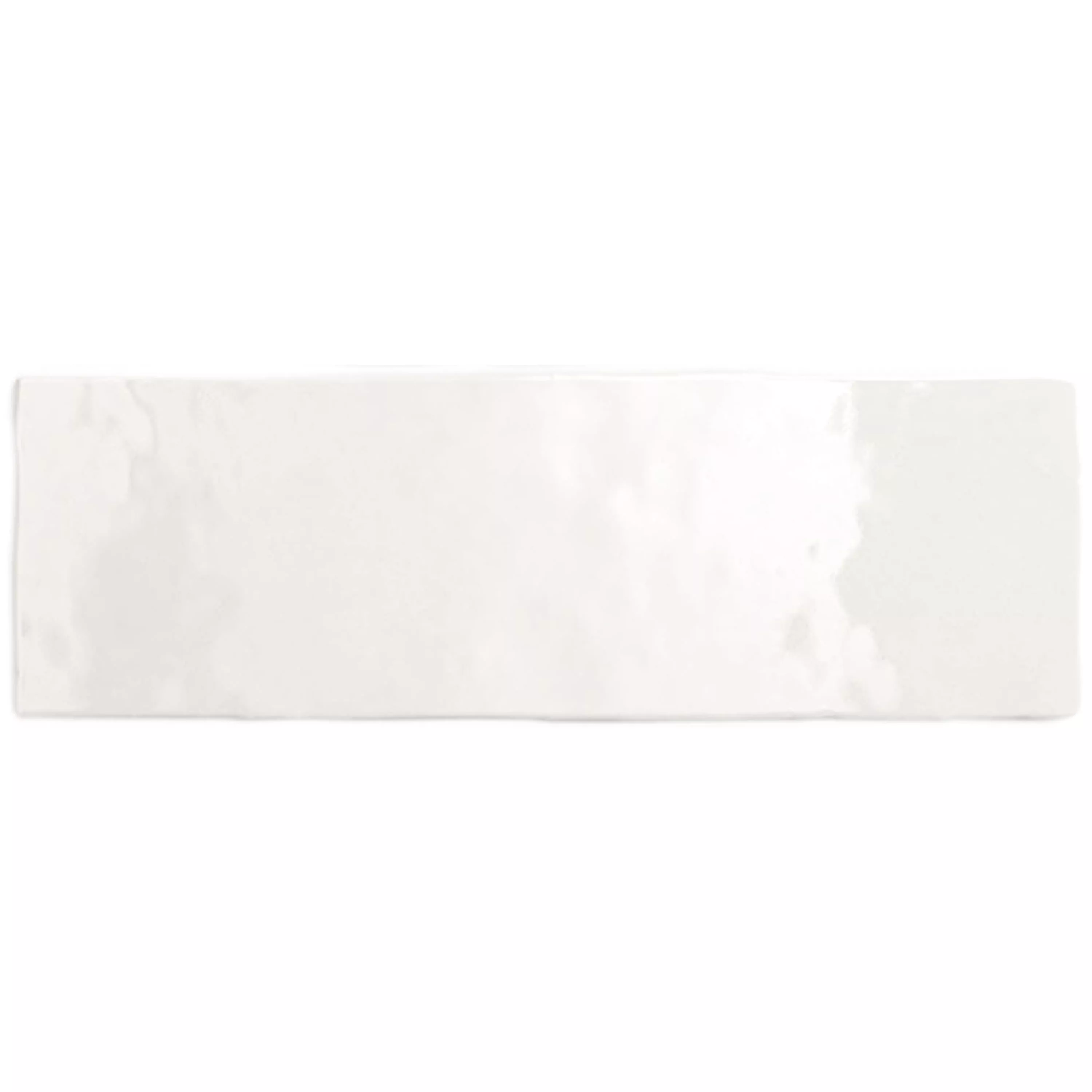 Veggfliser Concord Bølgeoptikk Hvit 6,5x20cm