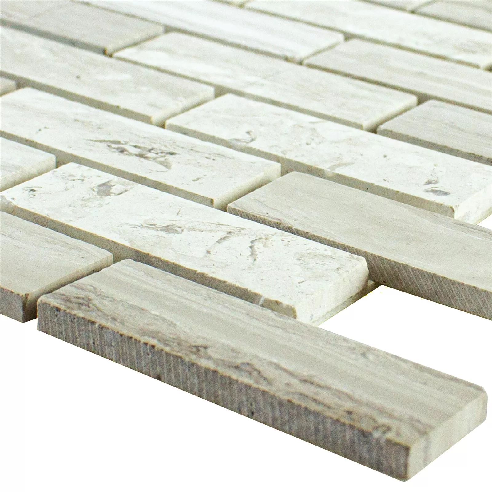 Natursteinmosaikk Xamur Selvklebende Hvit Grå Natursteinmosaikk Xamur Selvklebende Hvit Grå