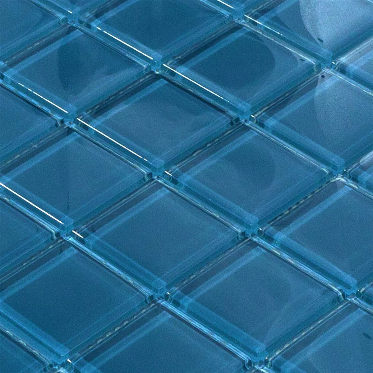 Glass Mosaikk Fliser Melmore Blå