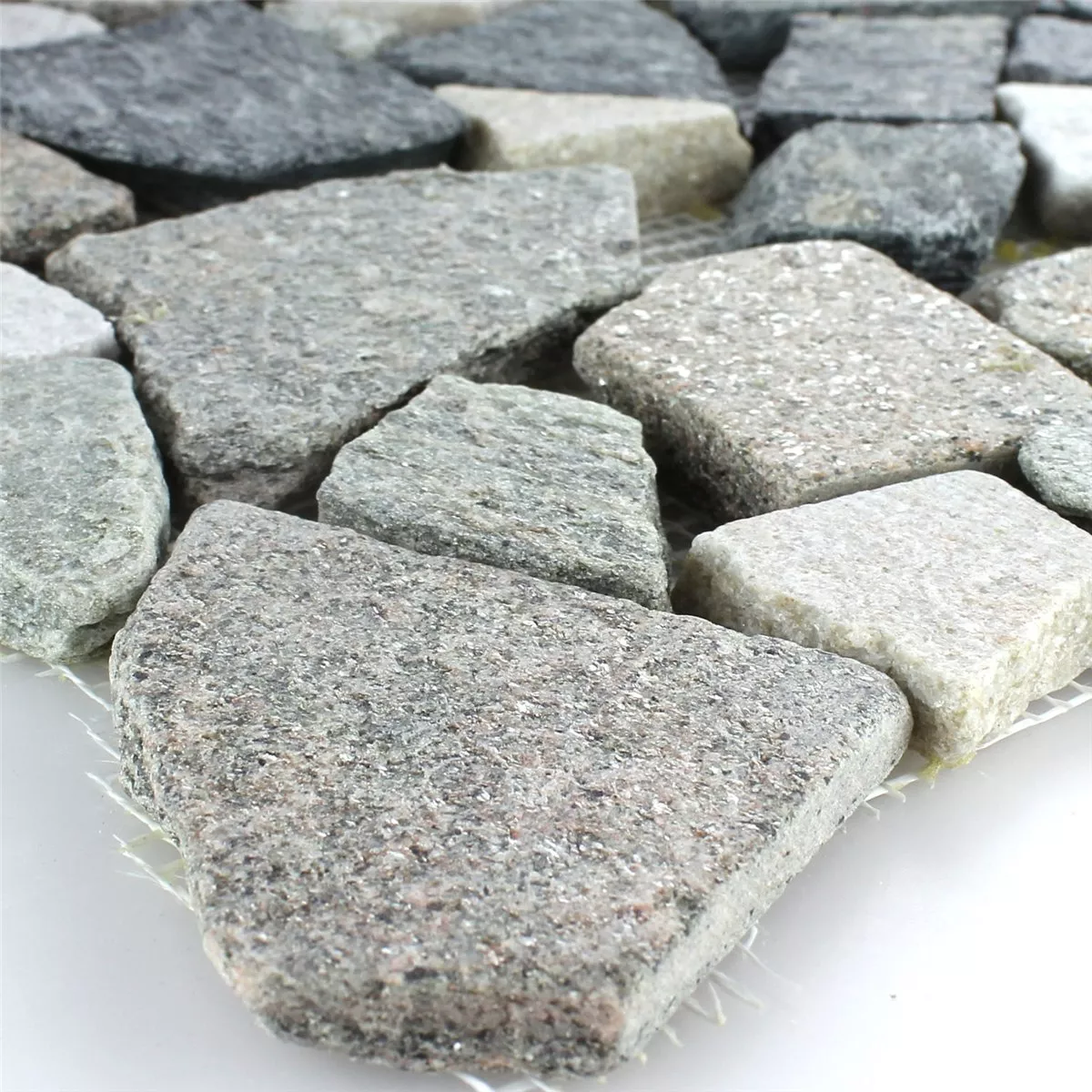 Mosaikkfliser Marmorbrudd Basalt