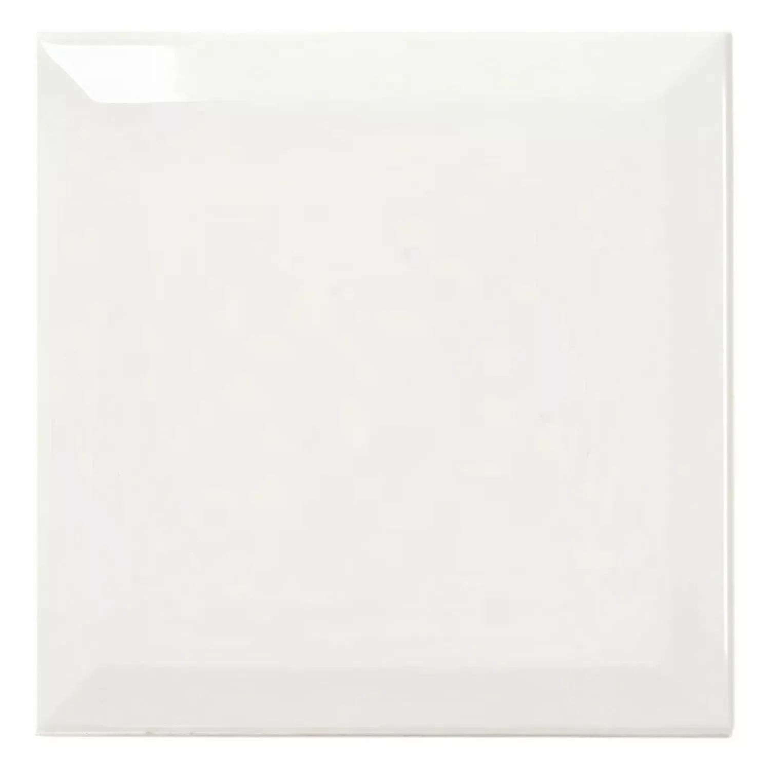 Metro flis Hvit Glitrende 15x15 cm Fasett Eris Blanco
