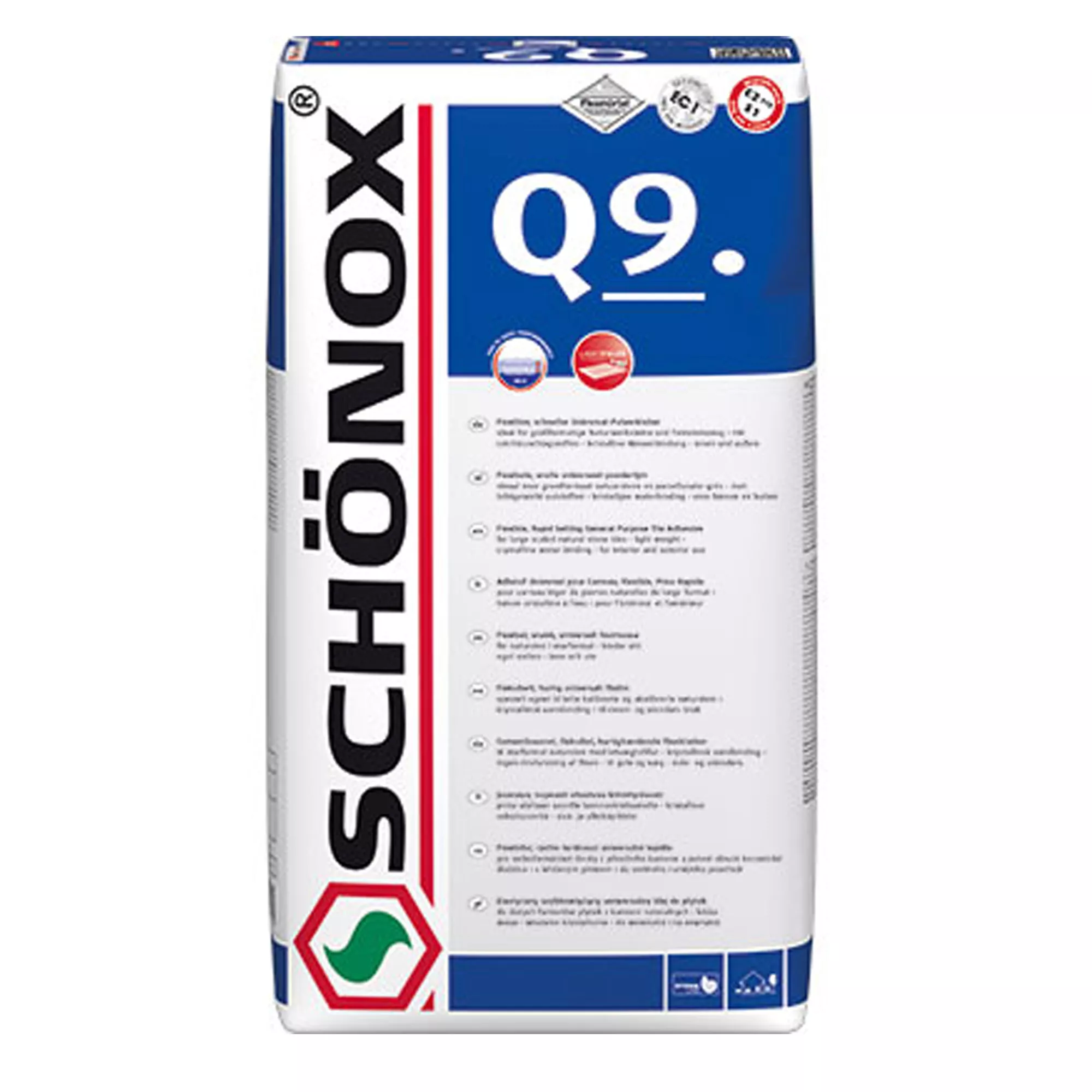 Flislim Schönox Q9 Kalibrert, Ukalibrert, Marmor, Strips, Storformatplater (25 kg) Flislim Schönox Q9 Kalibrert, Ukalibrert, Marmor, Strips, Storformatplater (25 kg)