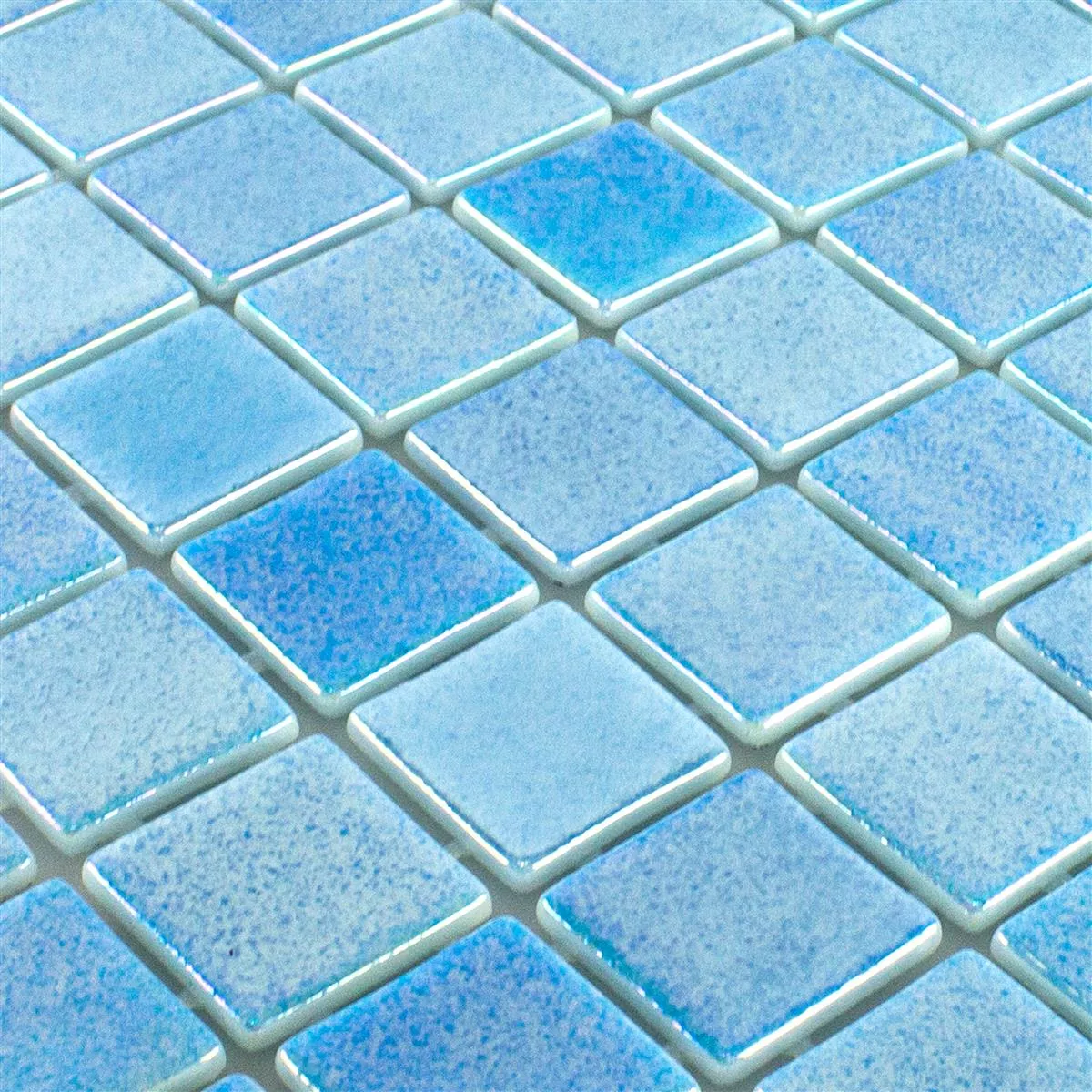 Glass Svømmebasseng Mosaikk McNeal Lyse Blå 38