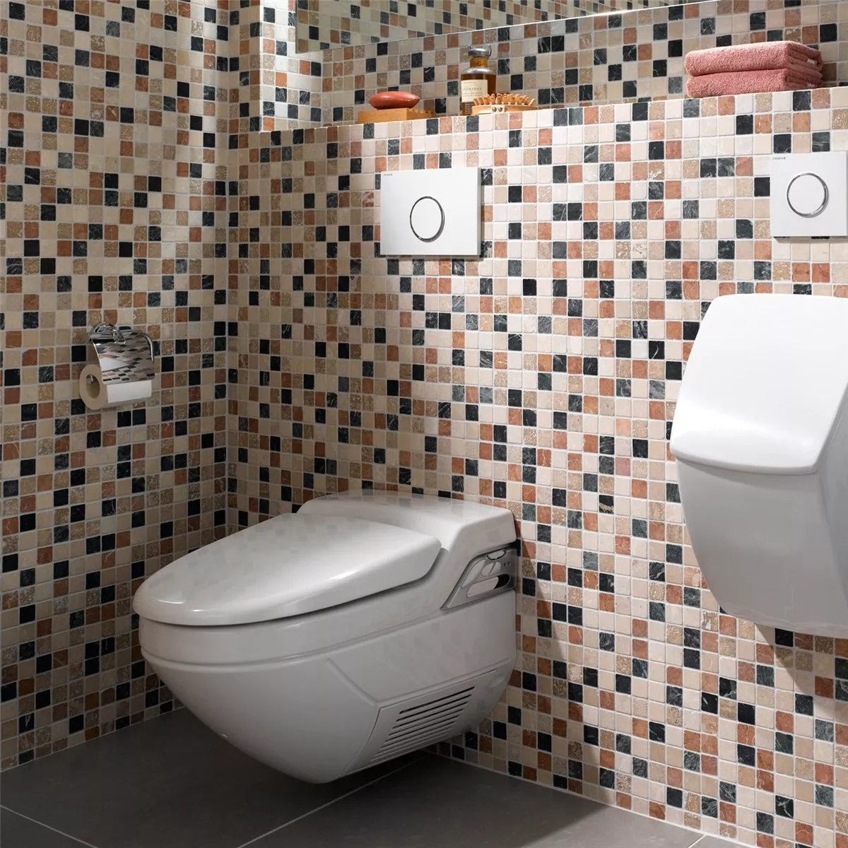 Mosaikkfliser Marmor Naturstein Cotto Beige Grønn Noce