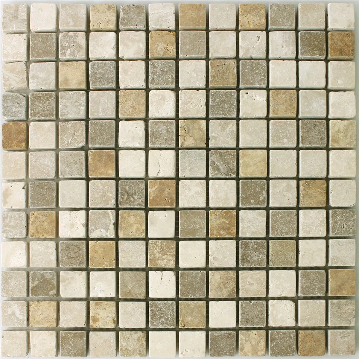 Mønster fra Mosaikkfliser Naturstein Brun Beige Rød