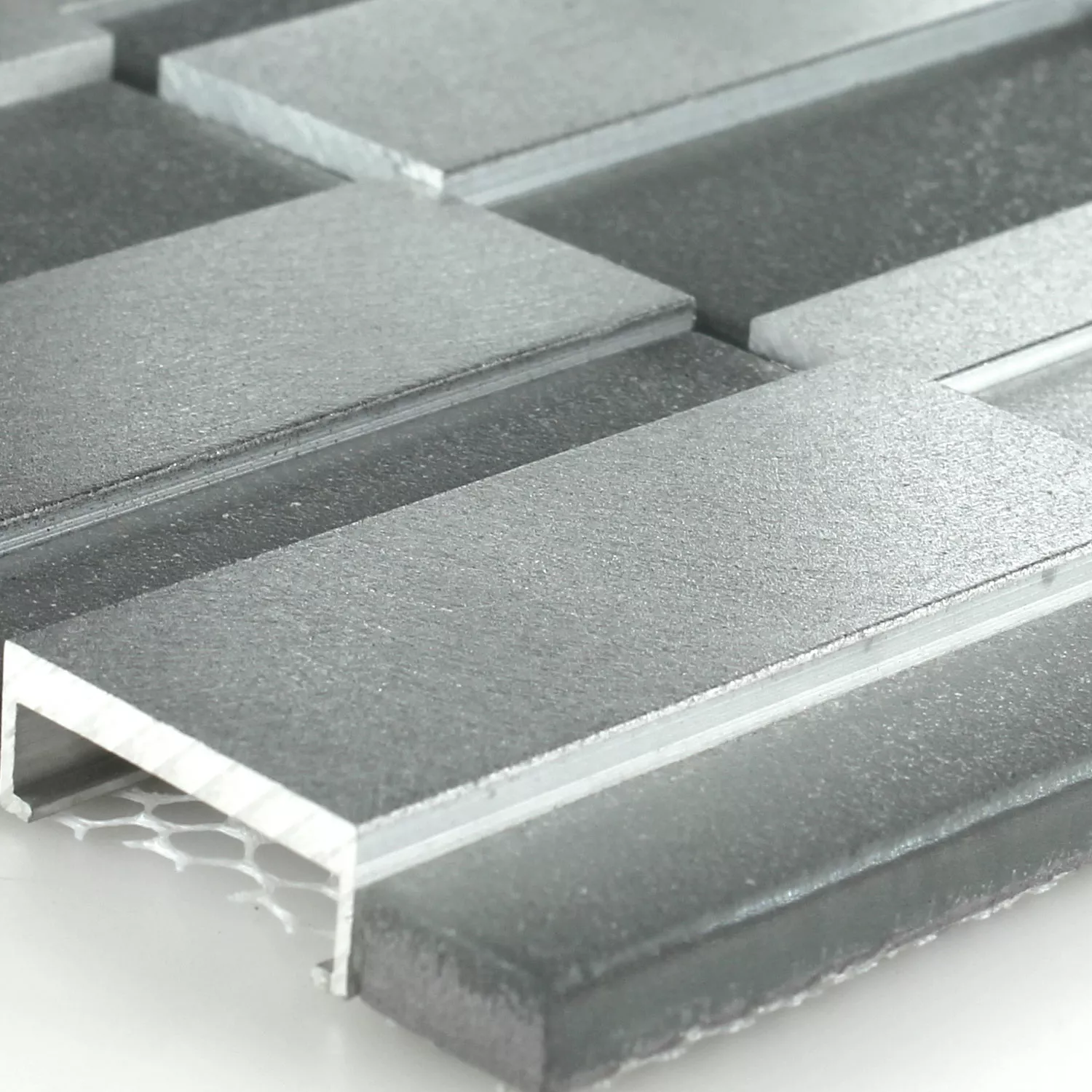 Mosaikkfliser Glass Metall Sølv Mix
