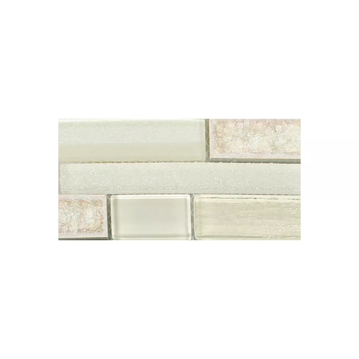 Mønster fra Glass Naturstein Keramisk Mosaikk Kozan Beige