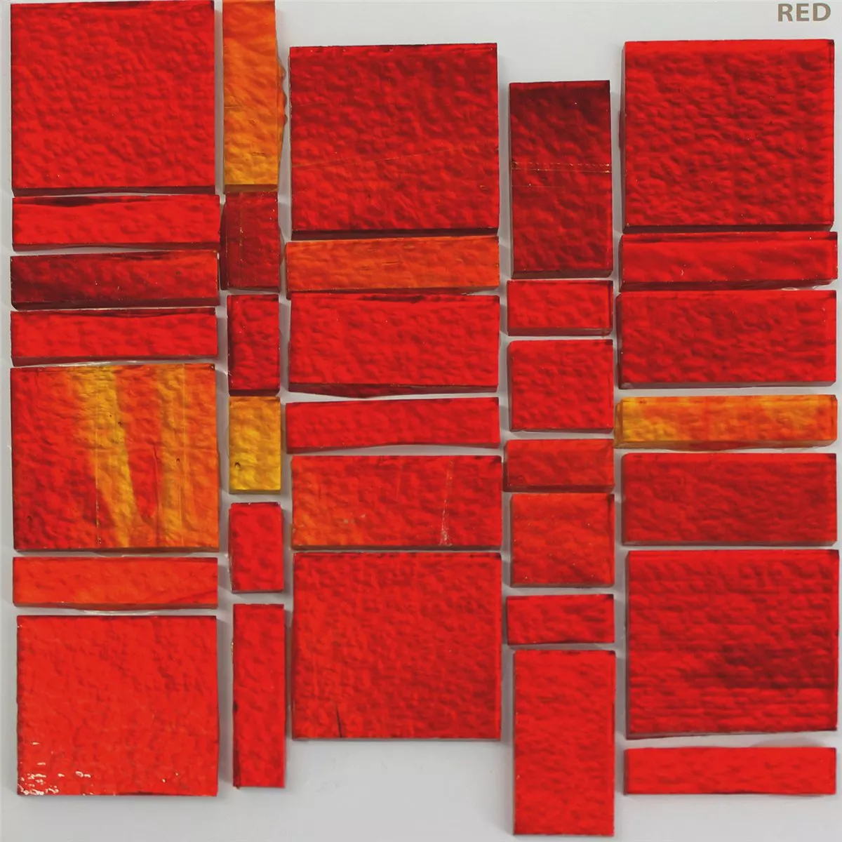 Glassfliser Trend Resirkulering Mosaikk Liberty Red