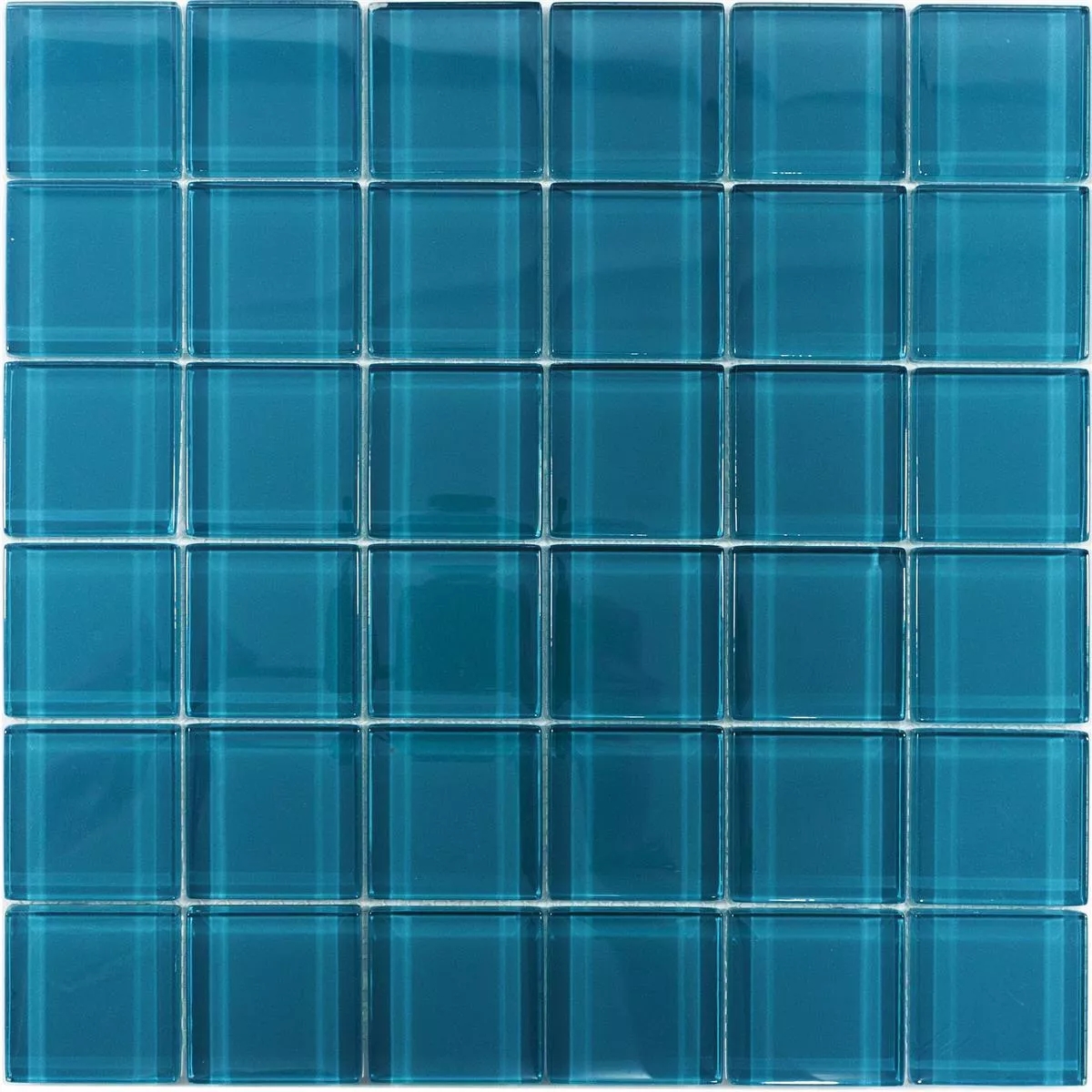 Glass Mosaikk Fliser Melmore Blå