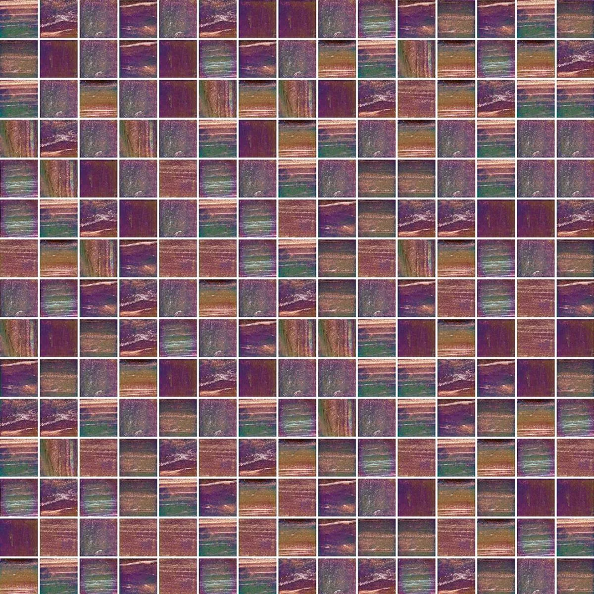 Glass Mosaikk Fliser Trend-Vi 823 Shining 20x20 mm