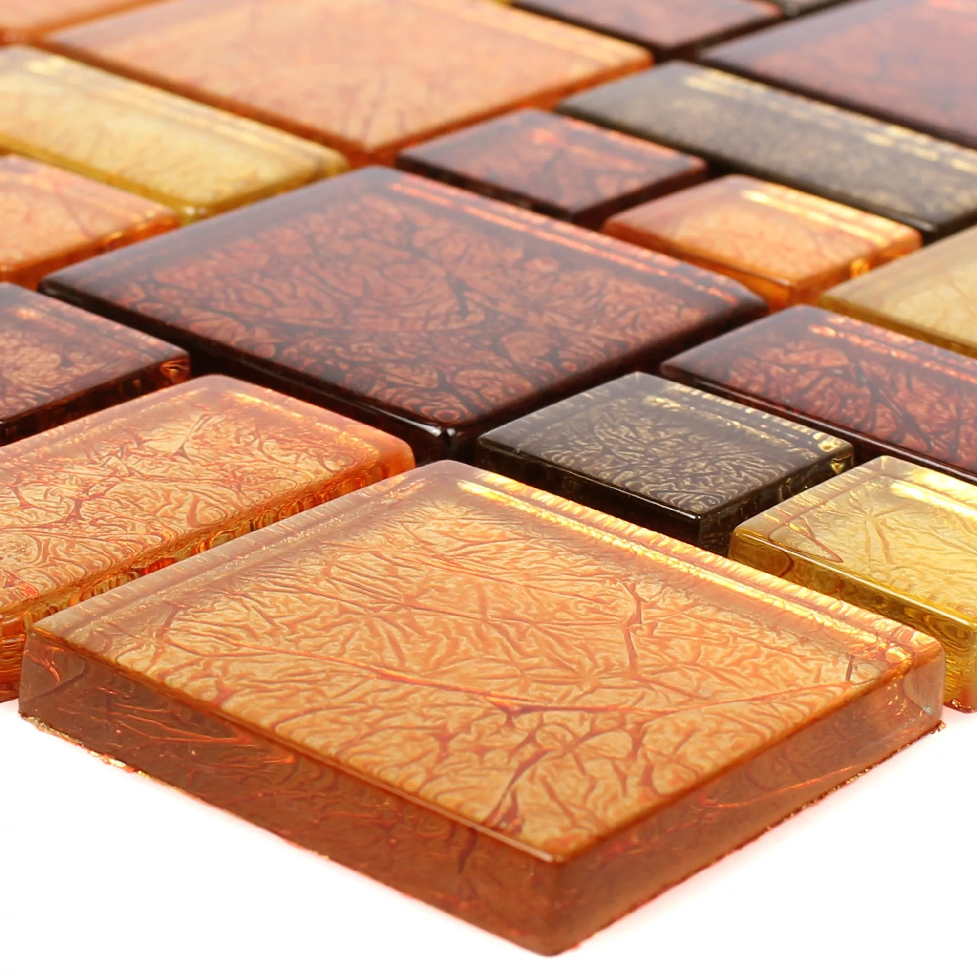 Glass Mosaikk Fliser Curlew Gul Oransje 2 Mix Glass Mosaikk Fliser Curlew Gul Oransje 2 Mix