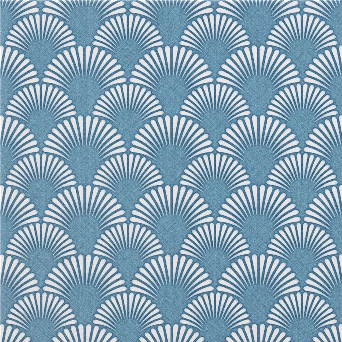 Mønster fra Gulvfliser Sement Utseende Wildflower Blå Innredning 18,5x18,5cm
