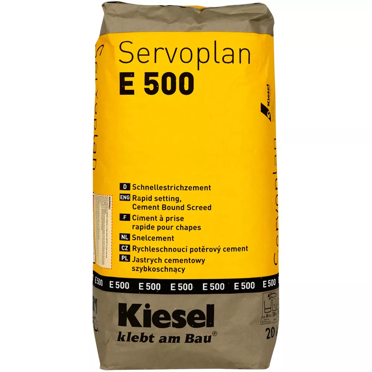 Bindemiddel for hurtigavretter Kiesel Servoplan E 500 20 kg