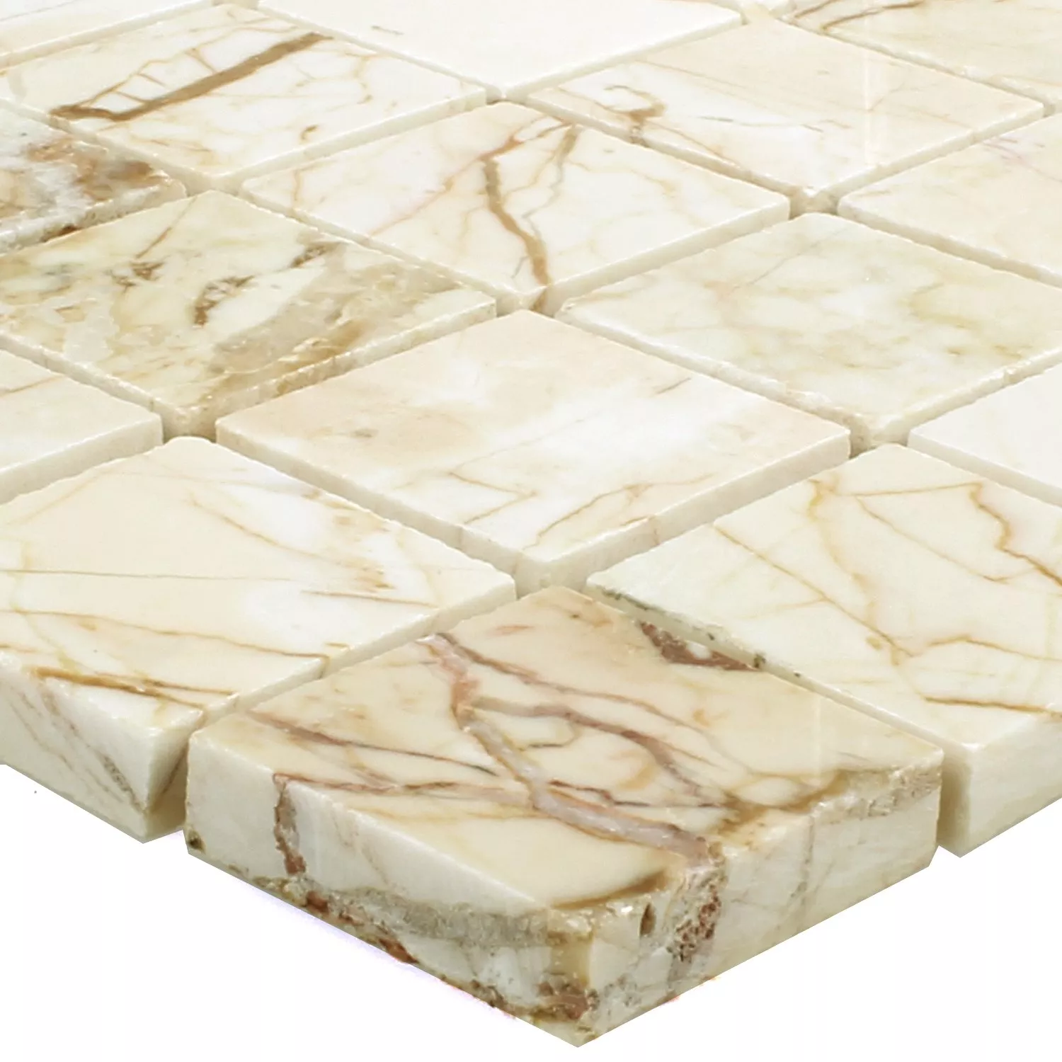 Mosaikkfliser Marmor Golden Cream Polert