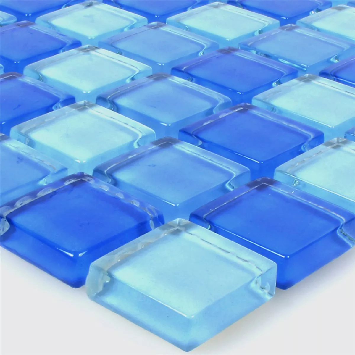 Glass Svømmebasseng Pool Mosaikk Neptune Blå Mix