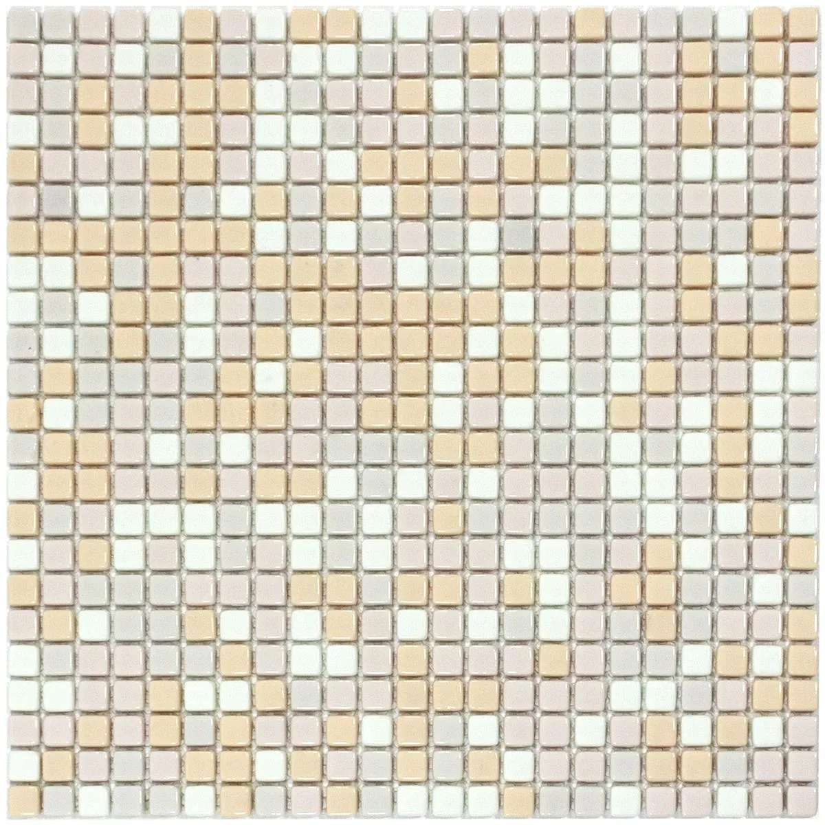 Glass Mosaikk Fliser Delight Krem Mix