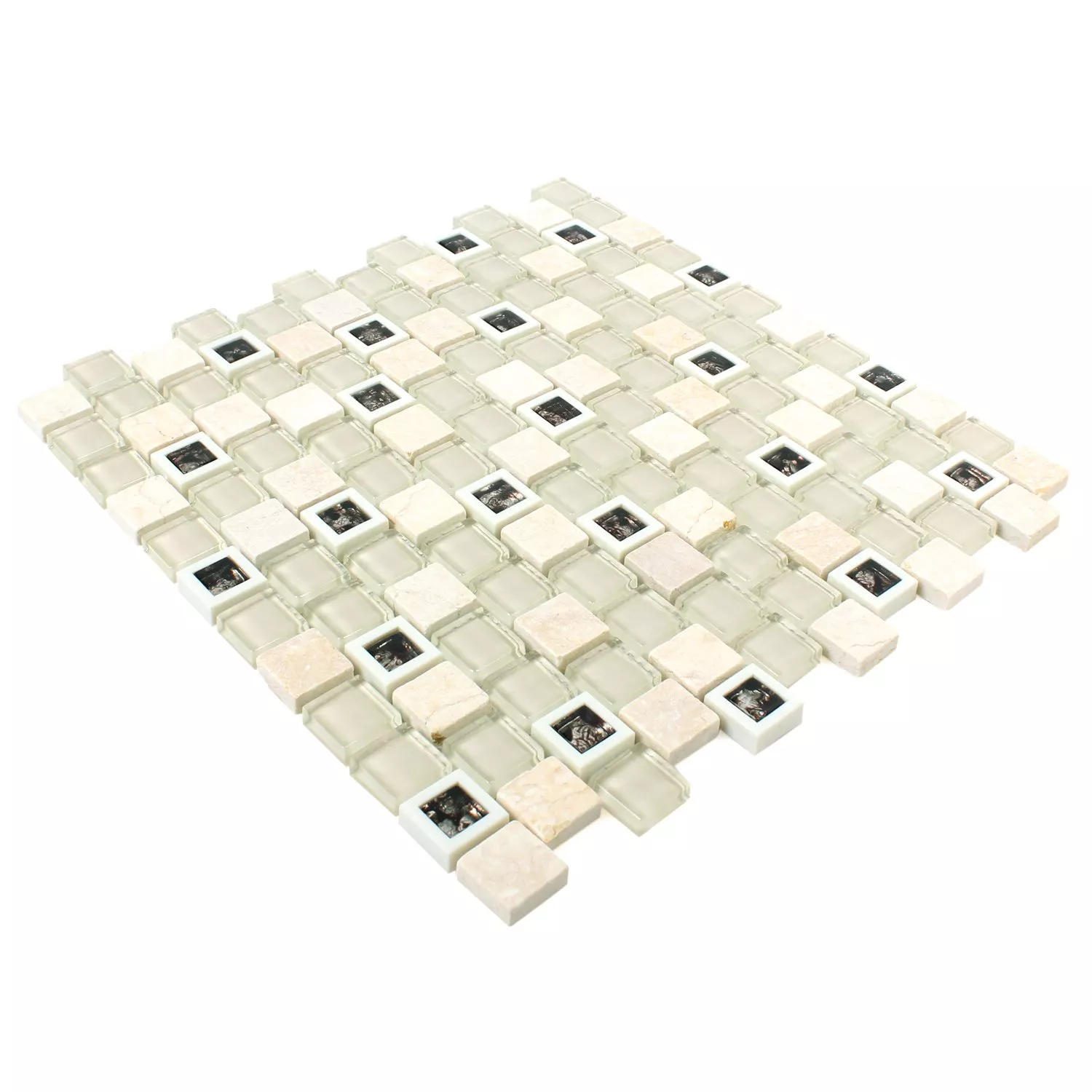 Glass Plast Natursteinmosaikk Historico Beige Mix