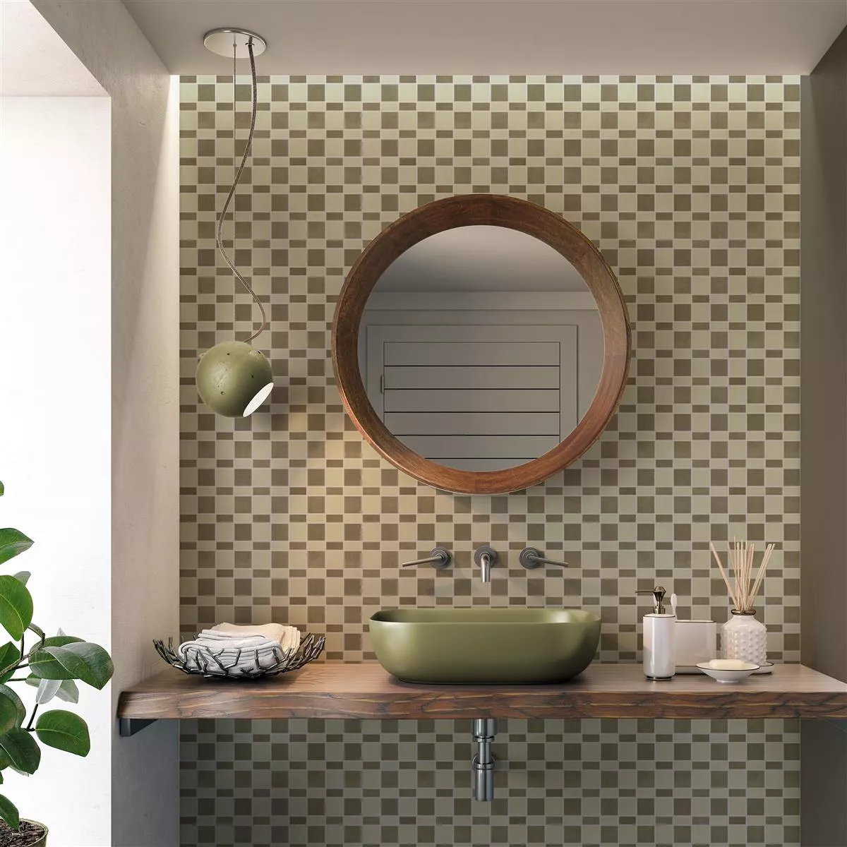 Mønster fra Keramikk Mosaikkfliser Kanorado Beige Mix