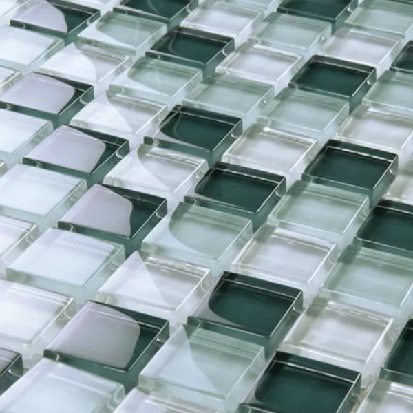 Glass Mosaikk Fliser 23x23x8mm Grønn Mix