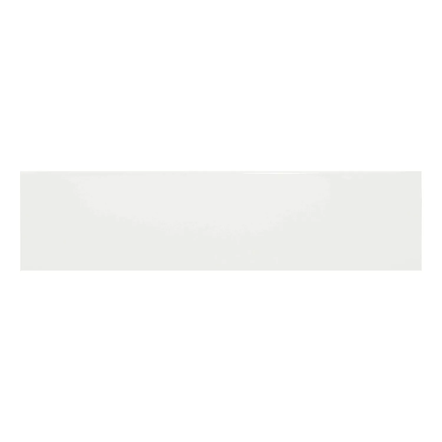 Metro flis Hvit Glitrende 7,5x30 cm Uten Fasett Swissland Blanco
