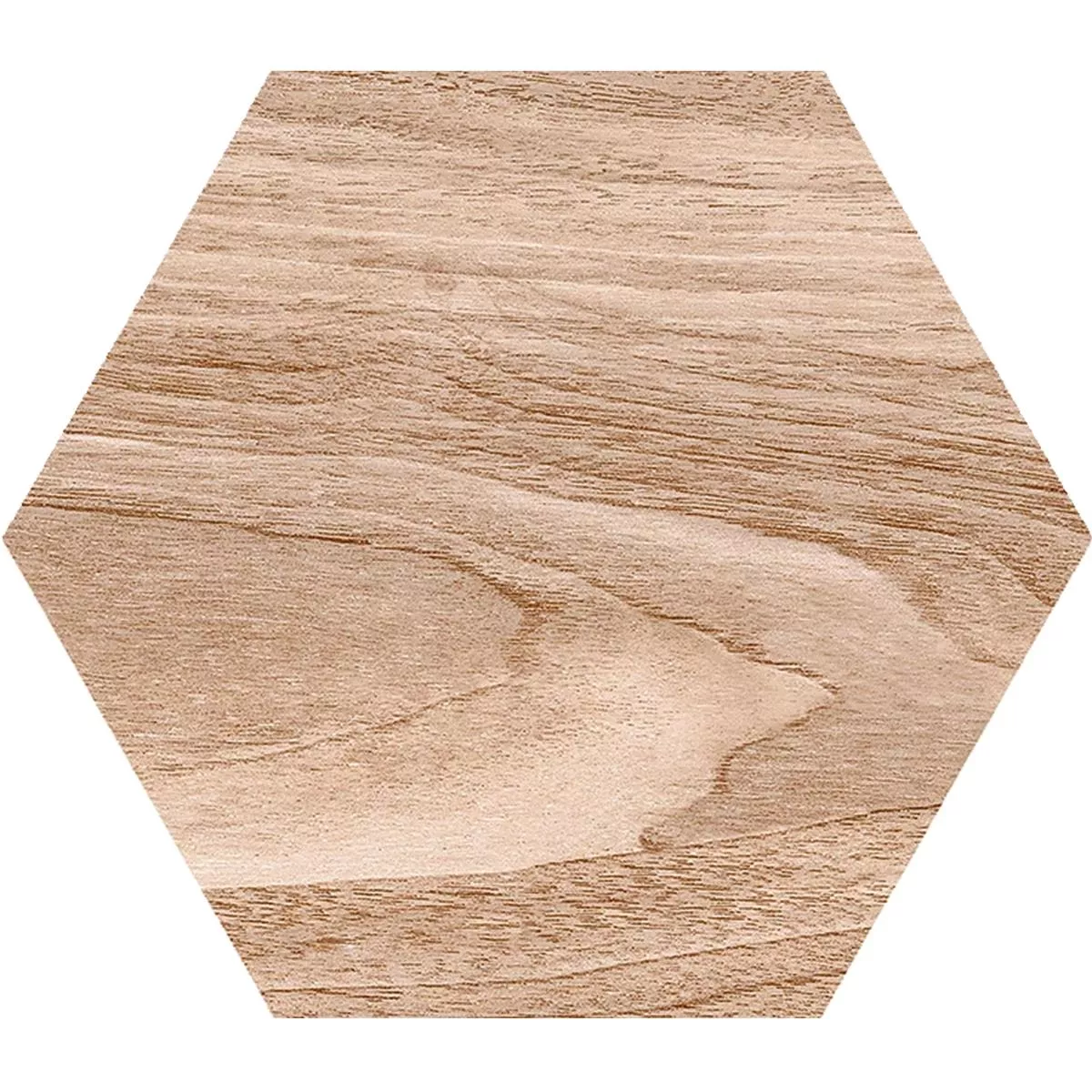 Porselens Steintøy Fliser Hexwood Sekskant Beige 22,5 x 25,9cm