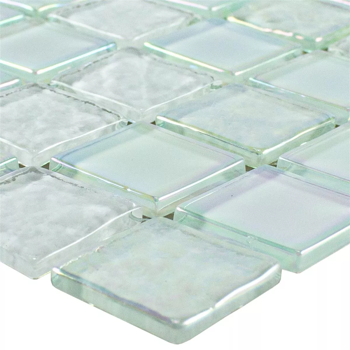 Glass Mosaikk Fliser Perlemor Effekt Manor Hvit Glass Mosaikk Fliser Perlemor Effekt Manor Hvit