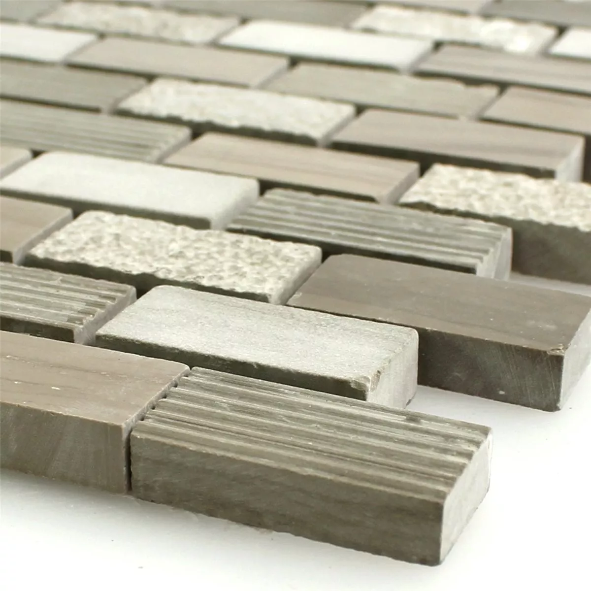Mønster fra Mosaikkfliser Naturstein Mocca Brun