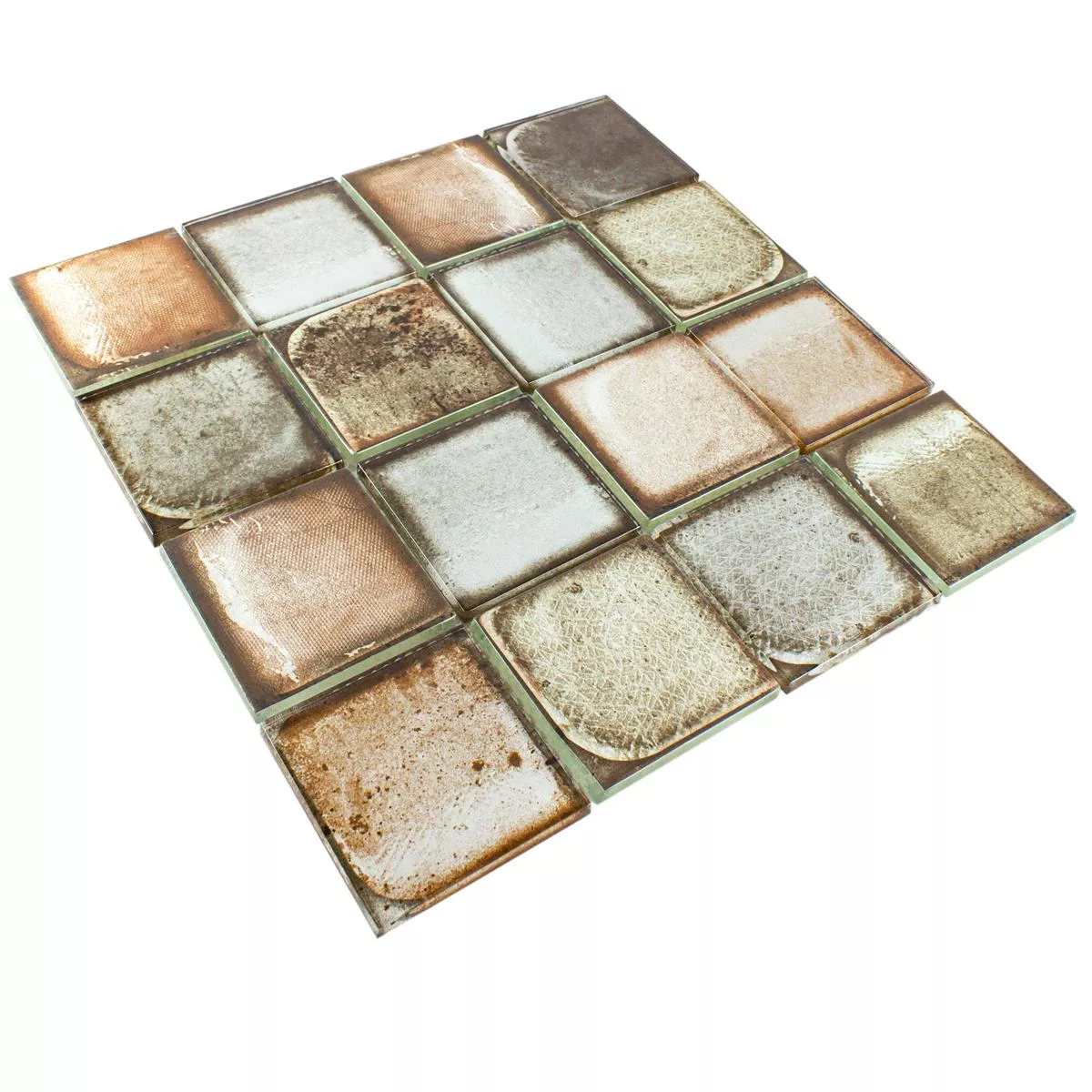 Glass Mosaikk Fliser Sement Utseende Granada Beige