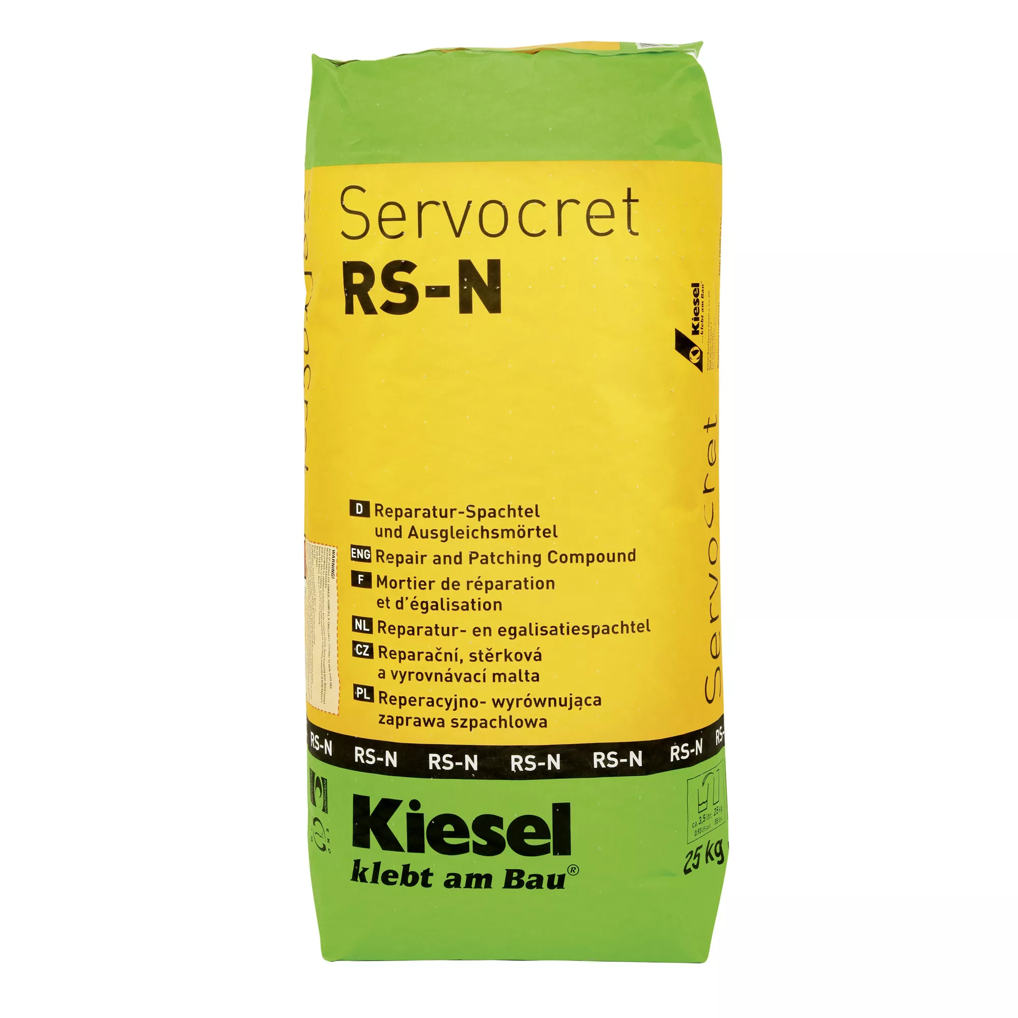 Kiesel Servocret RS-N - reparasjonsspatel og utjevningsmørtel (25KG)