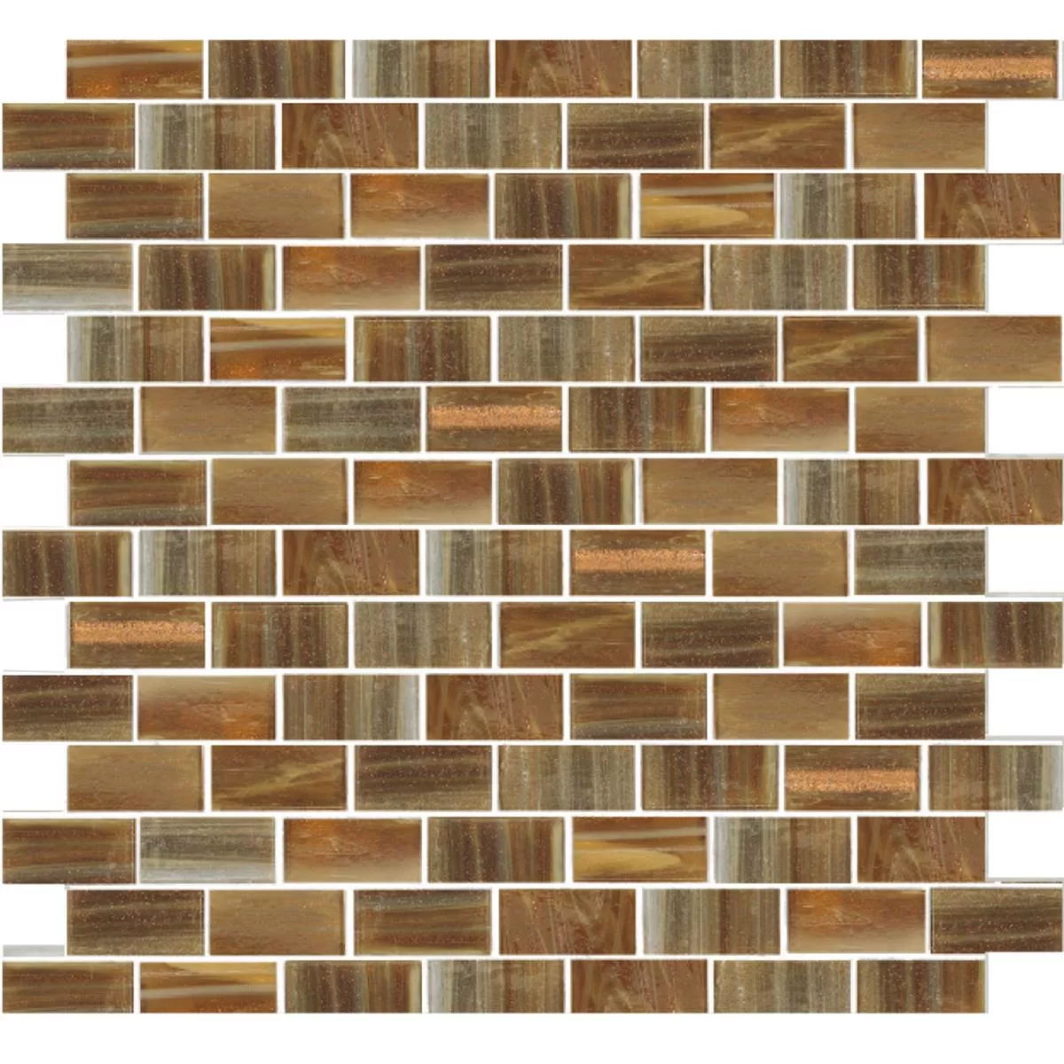 Glass Mosaikk Fliser Trend-Vi Rectangular 282
