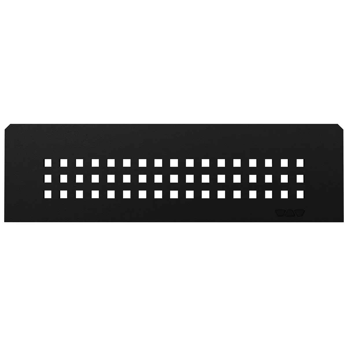 Nisjevegghylle Schlüter rektangulær 30x8,7 cm firkantet grafitt