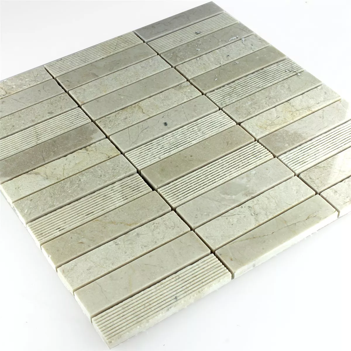 Mosaikkfliser Marmor Stang Polert Beige