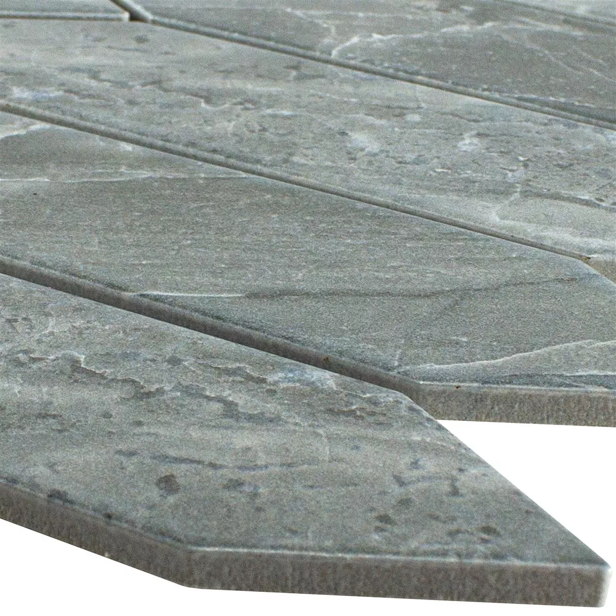 Keramikk Mosaikkfliser Dorris Picket Stein Utseende Grå Keramikk Mosaikkfliser Dorris Picket Stein Utseende Grå