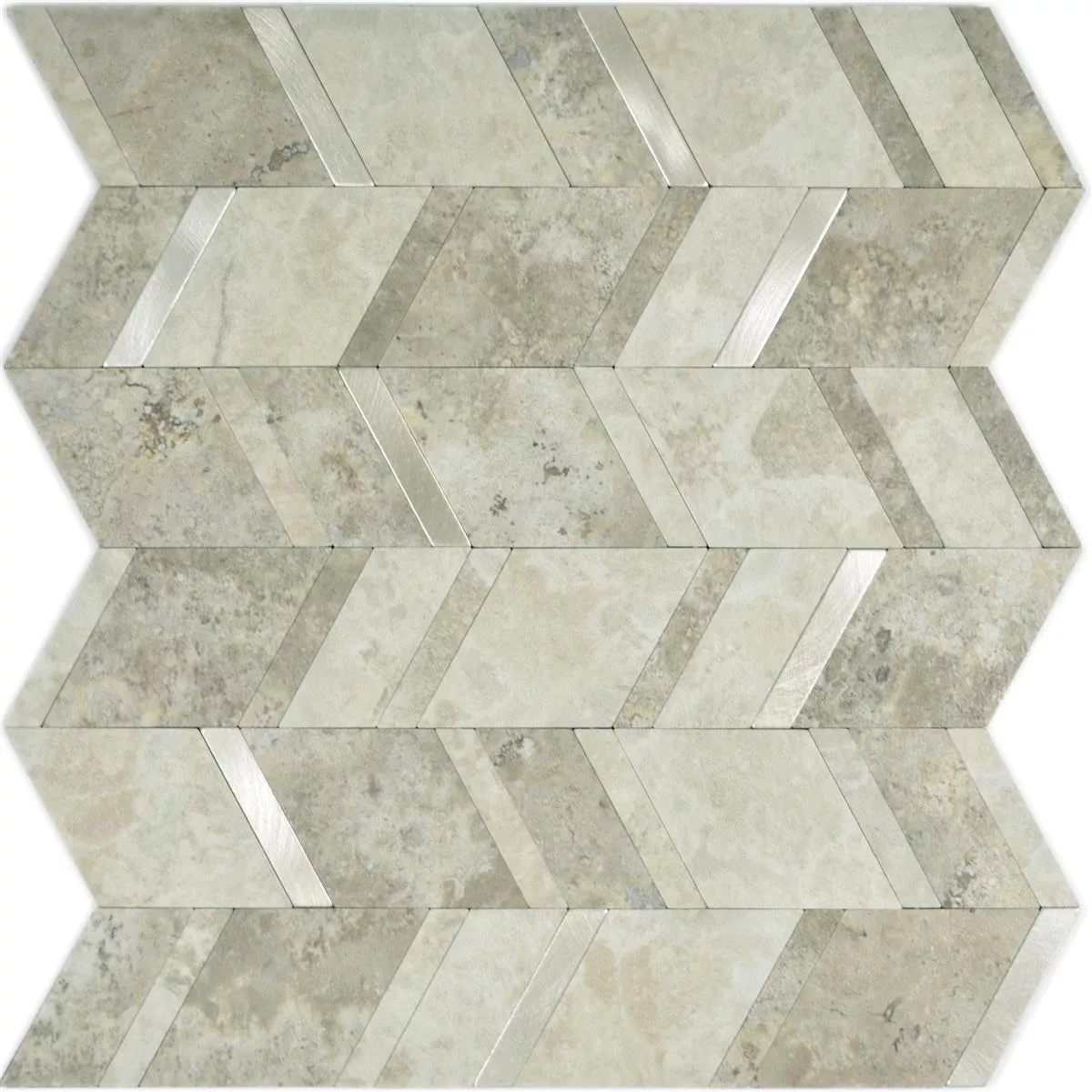 Vinyl Mosaikkfliser Meridian Stein Utseende Beige Bronse