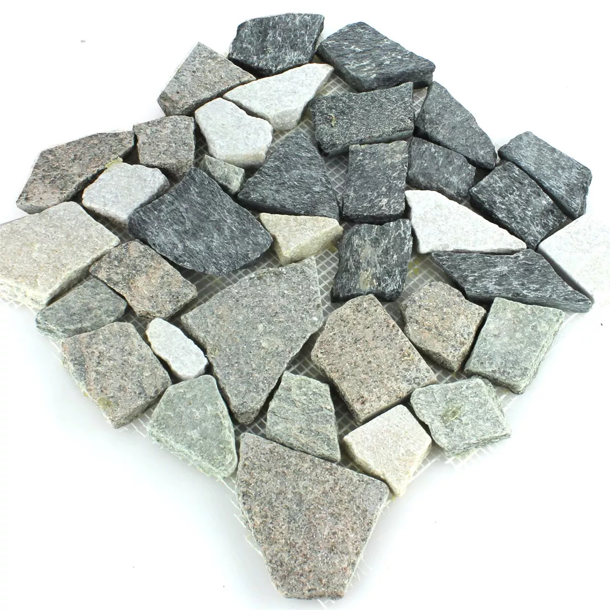 Mosaikkfliser Marmorbrudd Basalt