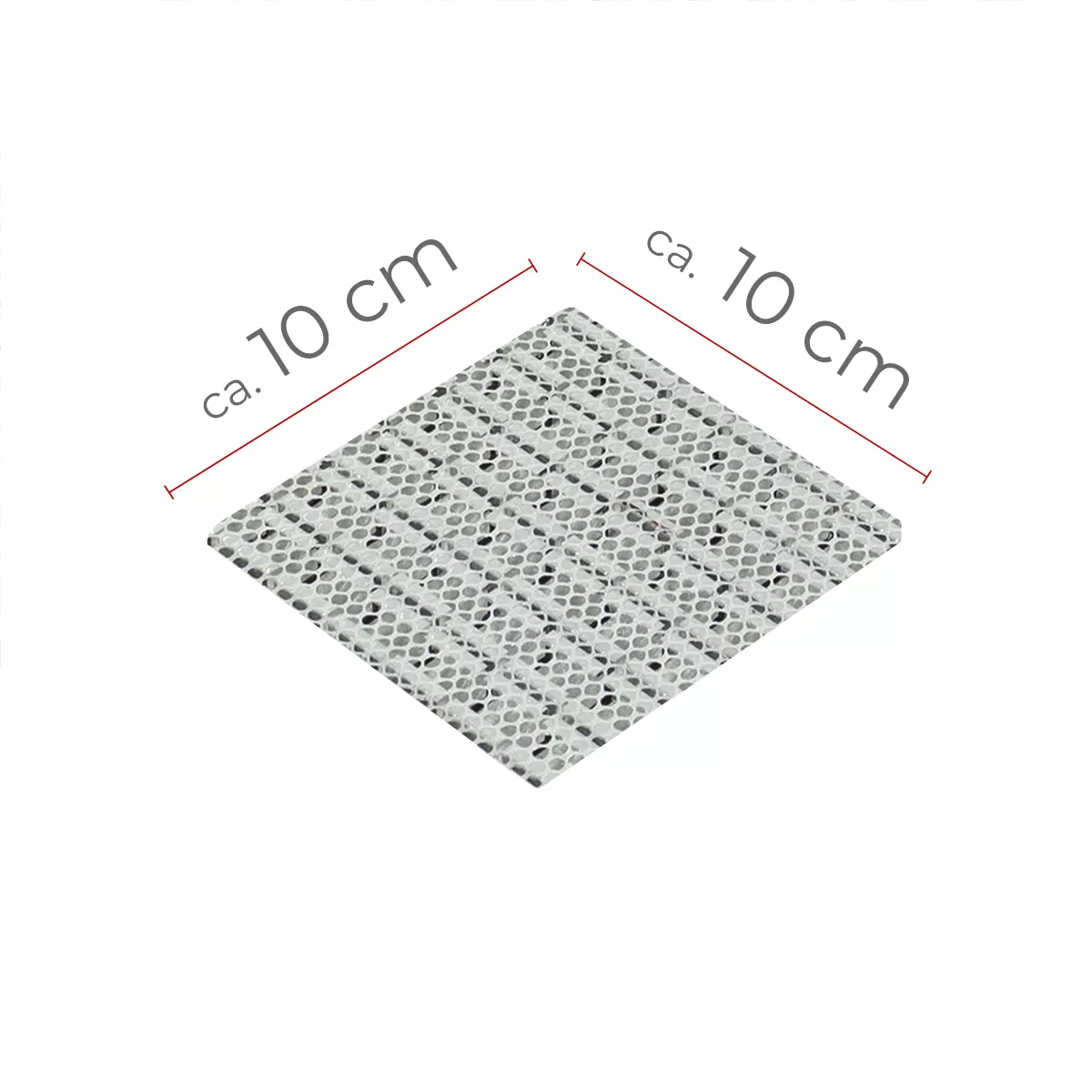 Mønster Aluminium Metall Mosaikkfliser Techvisto Brun Sølv