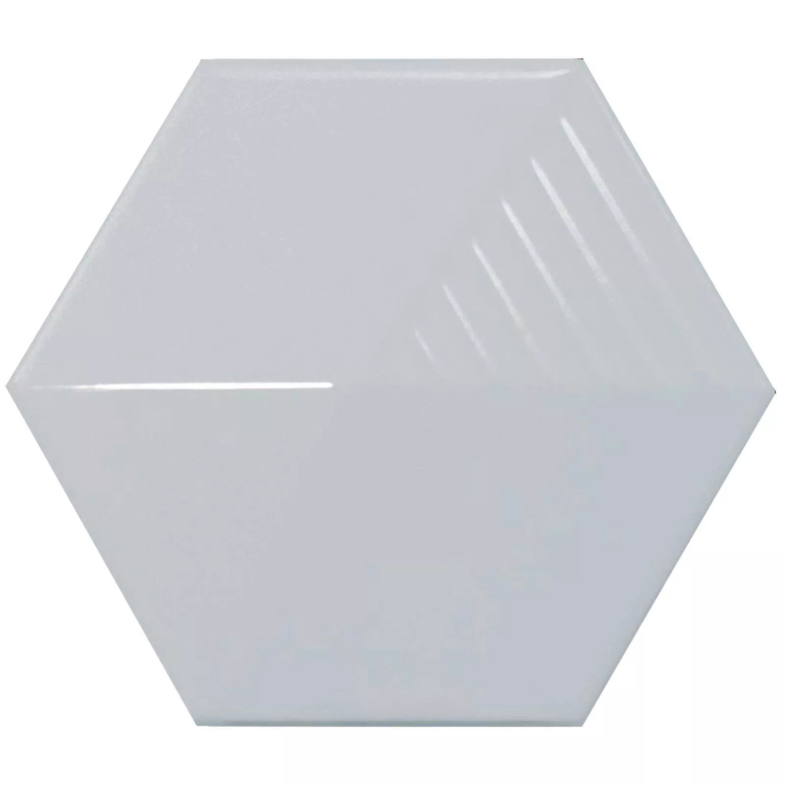 Veggfliser Rockford 3D Sekskant 12,4x10,7cm Lyse Blå